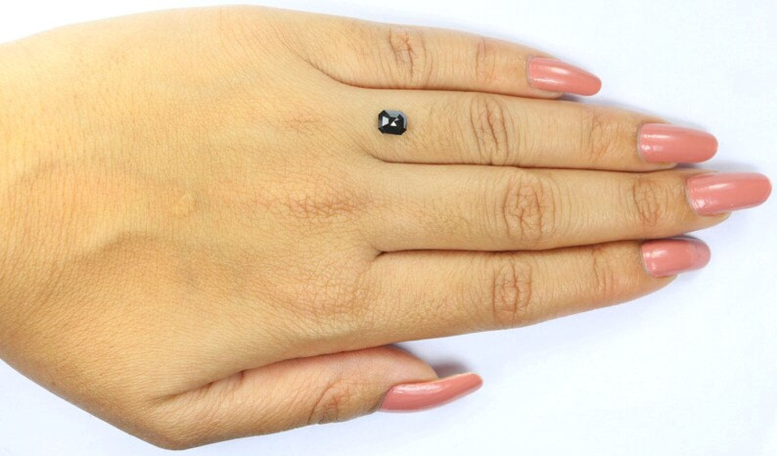 0.68 CT Natural Loose Emerald Shape Diamond Deep Brown Color Emerald Cut Diamond 5.50 MM Natural Brown Color Emerald Rose Cut Diamond NQ8342