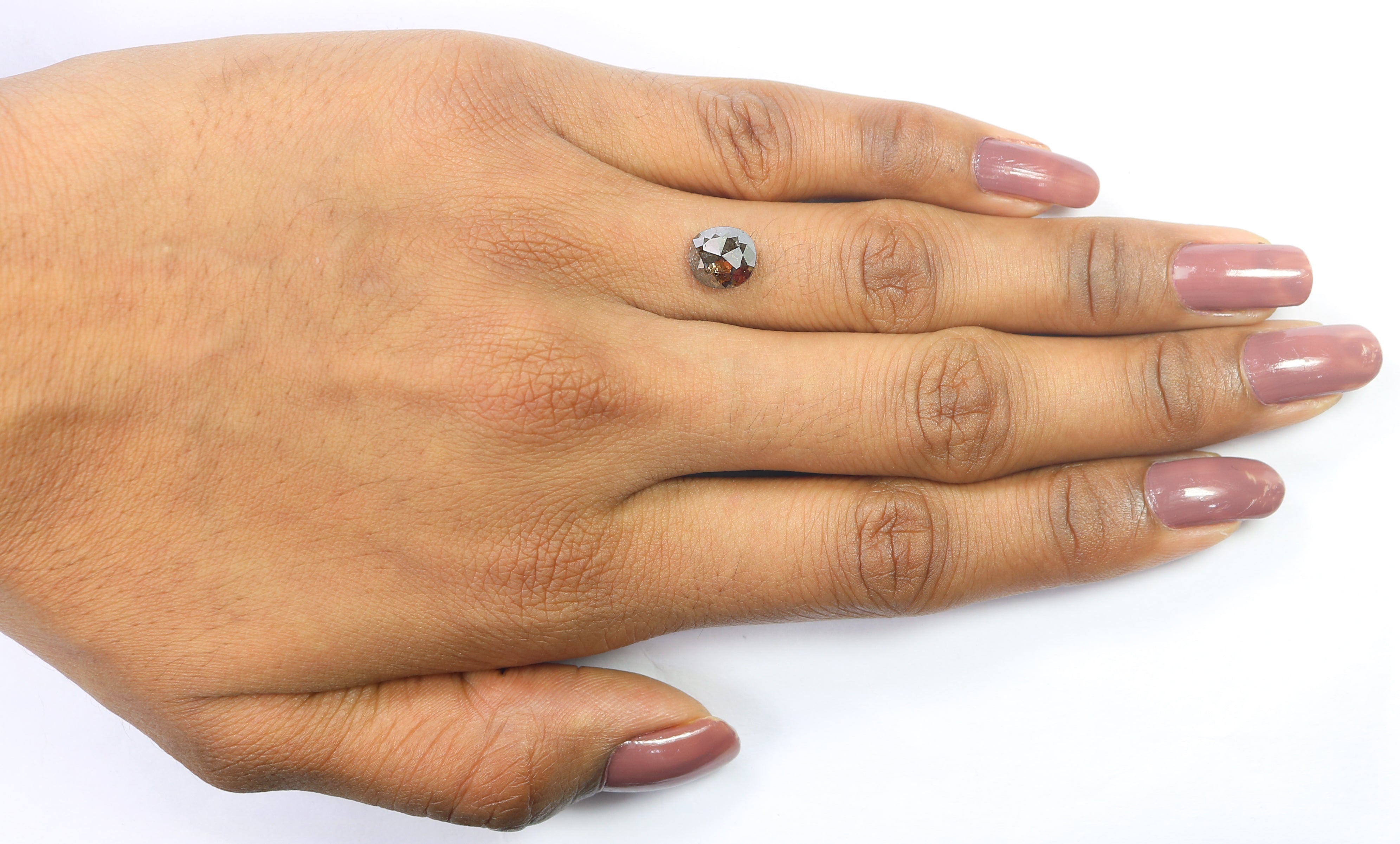 1.70 CT Natural Loose Cushion Shape Diamond Brown Color Cushion Cut Diamond 7.60 MM Natural Loose Diamond Cushion Rose Cut Diamond N2665