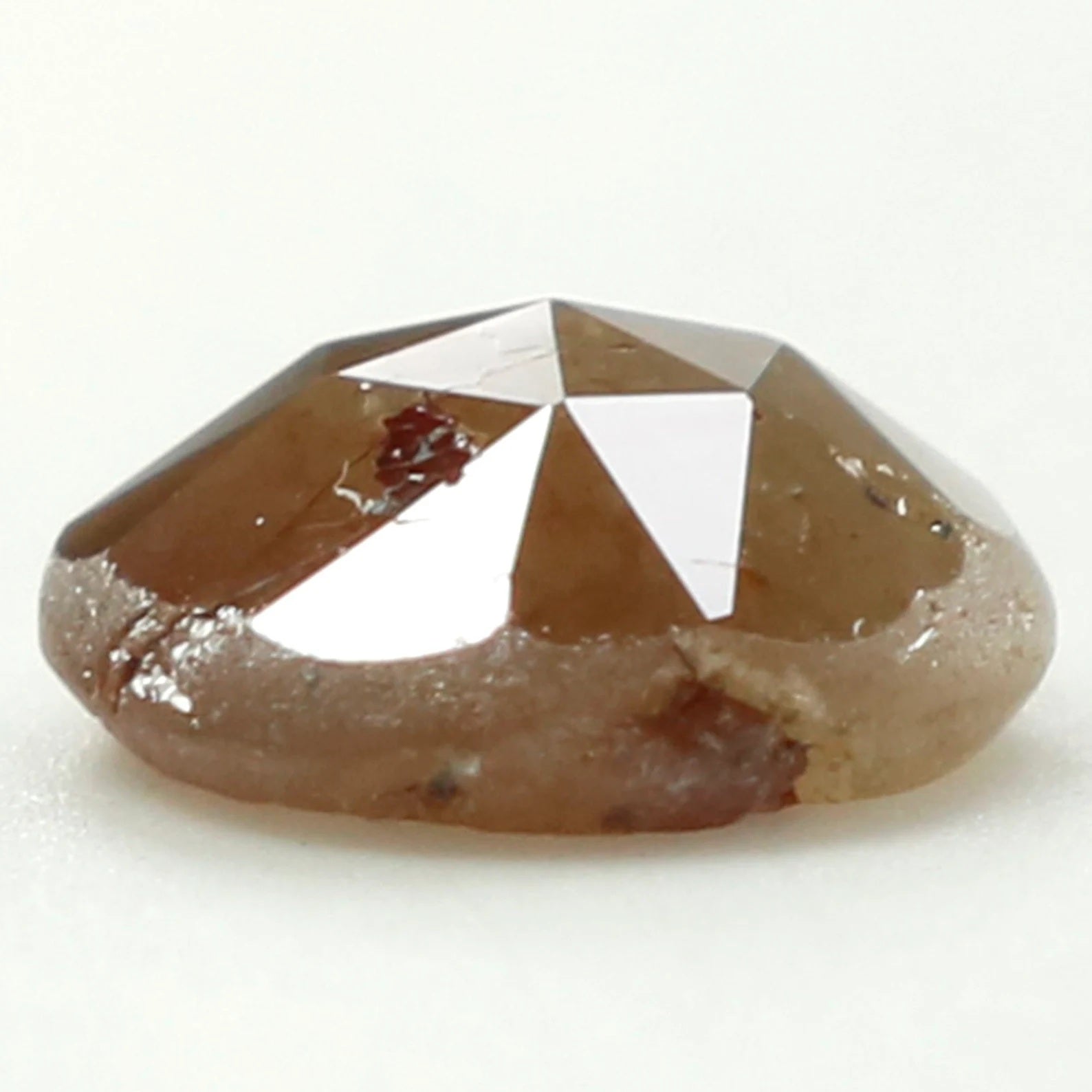 0.77 Ct Natural Loose Round Rose Cut Diamond Brown Rose Cut Diamond 6.00 MM Natural Loose Diamond Brown Color Round Rose Cut Diamond N7954