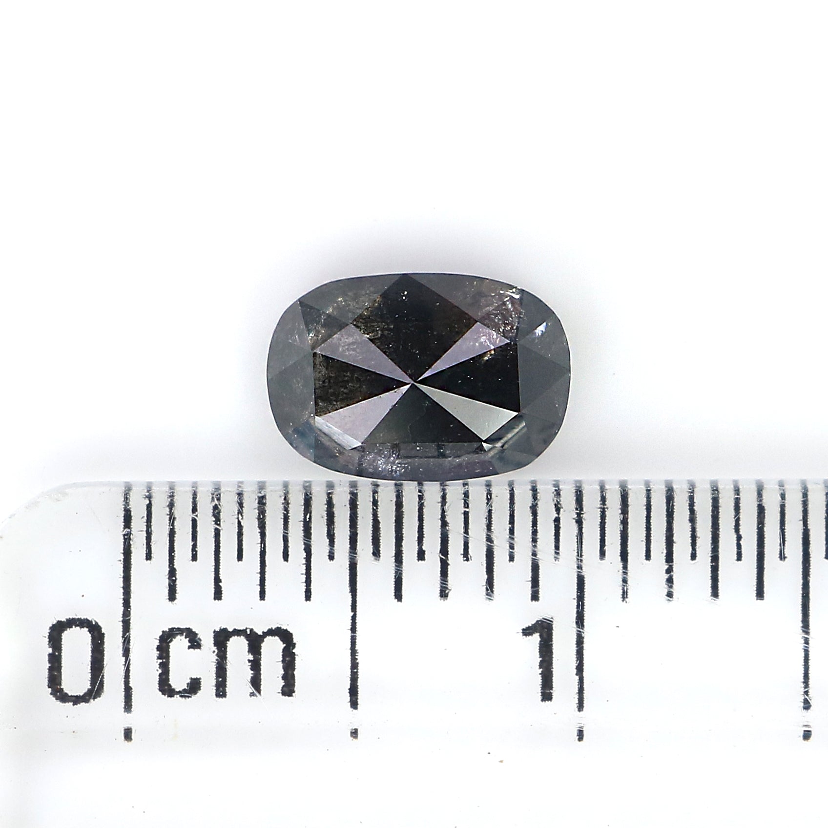 0.82 Ct Natural Loose Oval Shape Diamond Salt And Pepper Oval Diamond 6.70 MM Natural Diamond Black Grey Color Oval Rose Cut Diamond QK1066