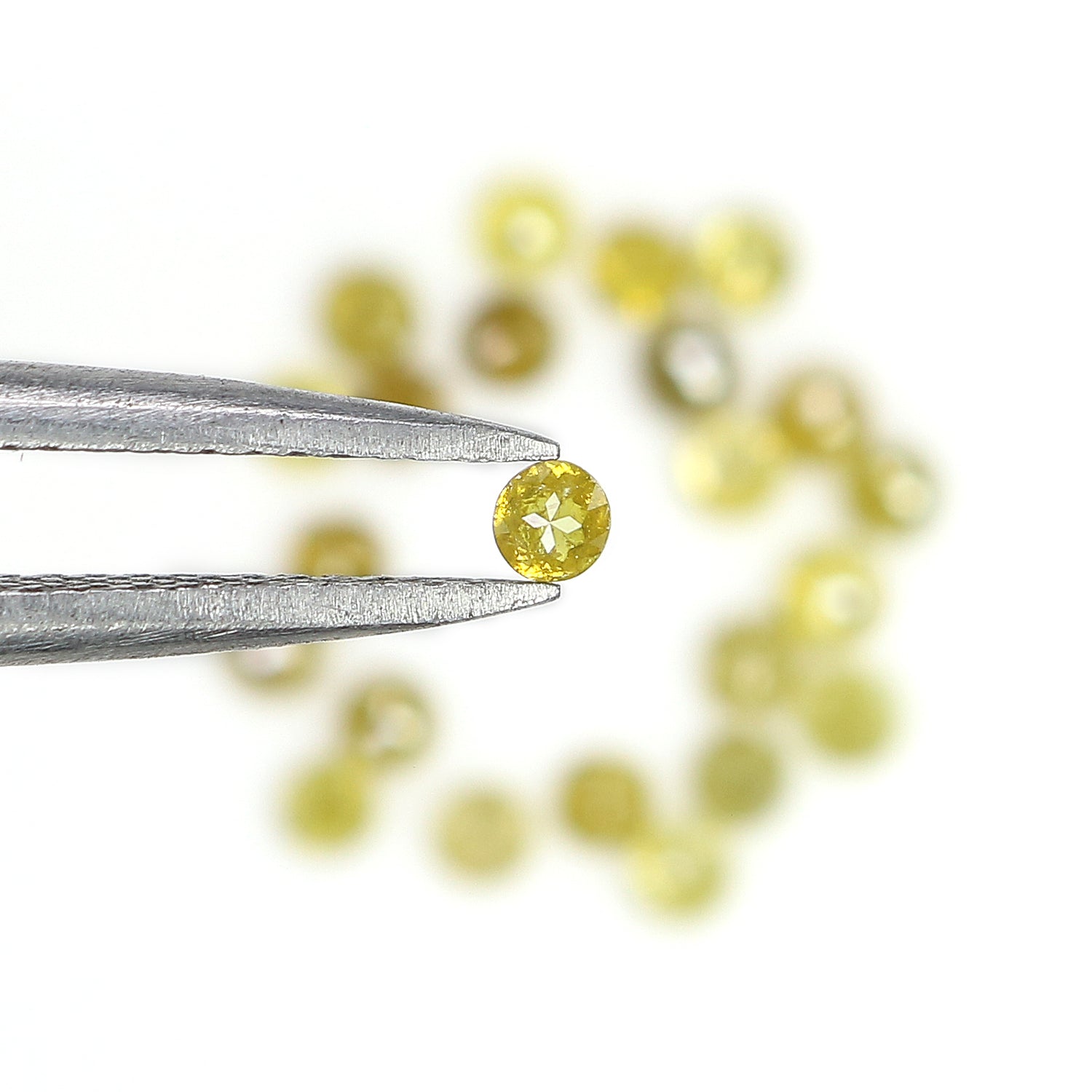 1.30 Ct Natural Loose Round Rose Cut Diamond Yellow Color Rose Cut Diamond 2.10 MM Natural Loose Diamond Round Rose Cut Diamond LQ4414