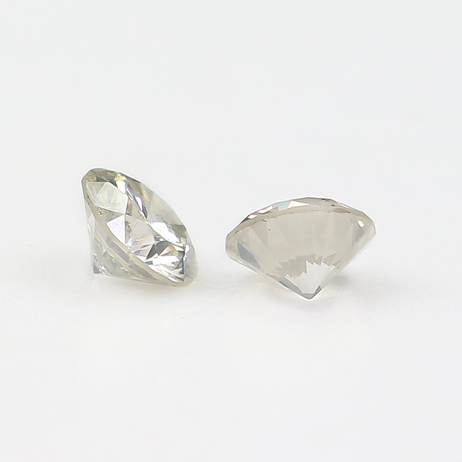 0.34 Ct Natural Loose Round Cut Pair Diamond White - H Color Round Cut Diamond 3.50 MM Natural Diamond Round Brilliant Cut Diamond LQ2190