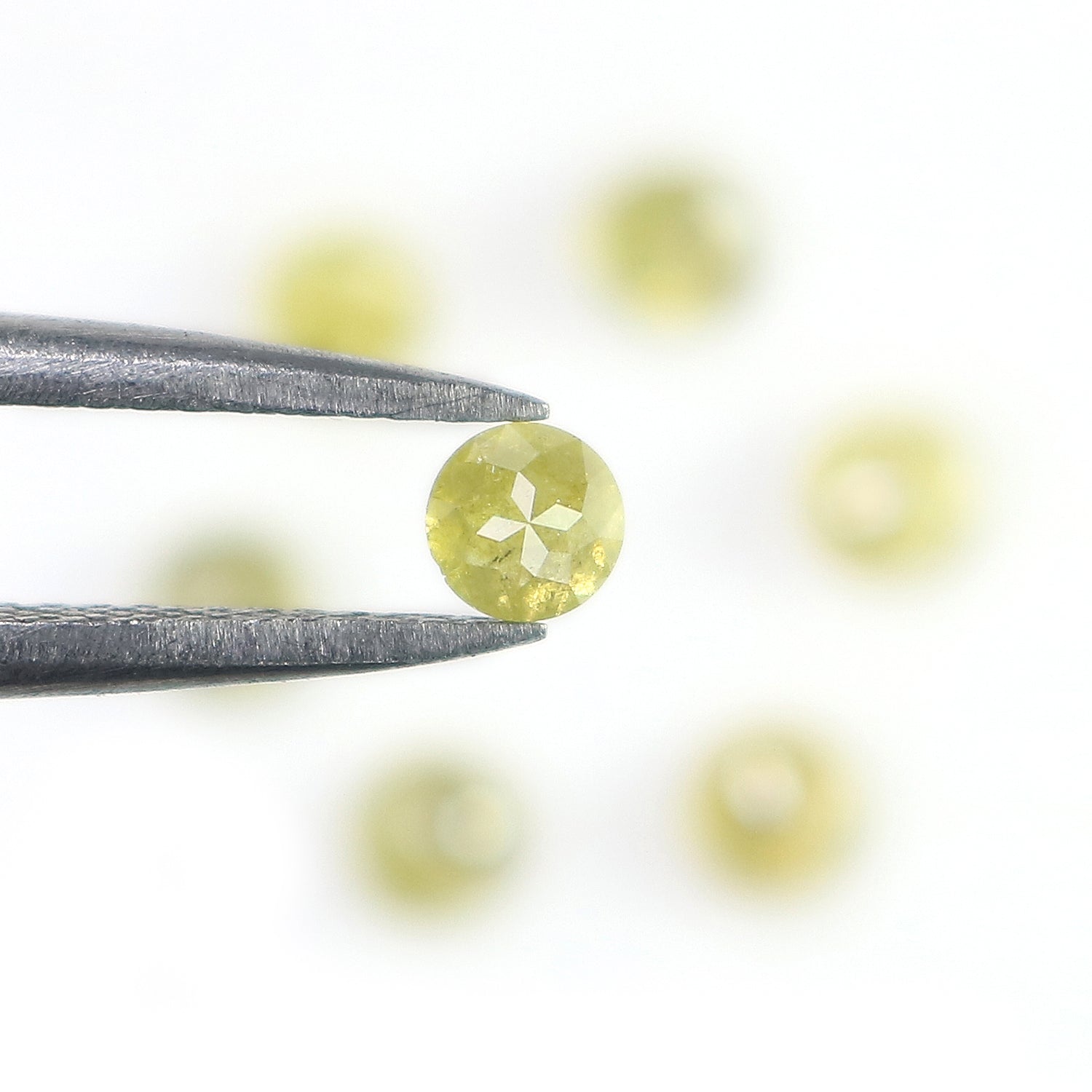 1.42 CT Natural Loose Round Rose Cut Diamond Yellow Color Round Shape Diamond 3.30 MM Natural Yellow Color Round Rose Cut Diamond LQ1740