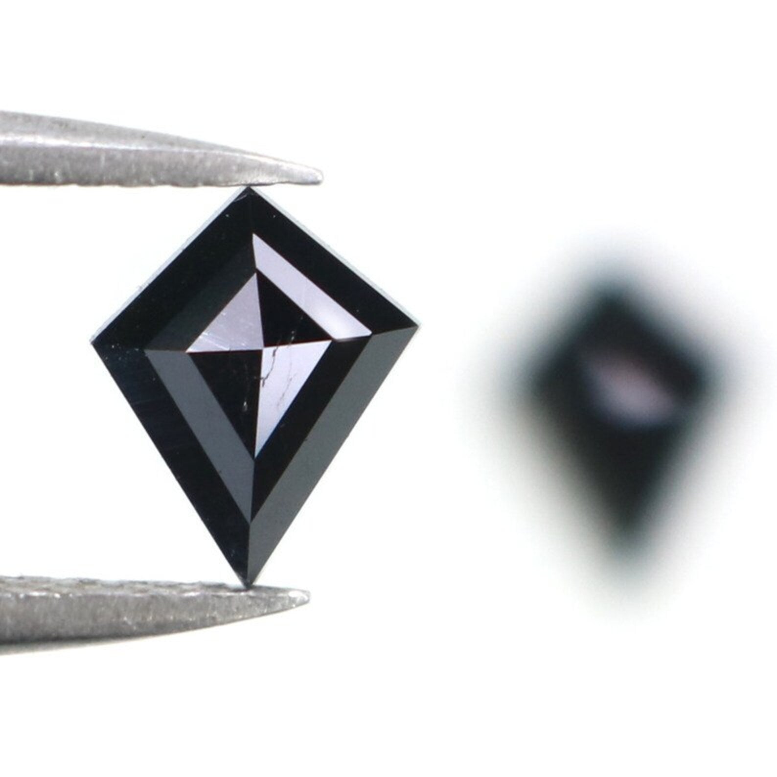 0.64 CT Natural Loose Kite Shape Pair Diamond Black Color Kite Cut Diamond 7.15 MM Natural Loose Diamond Kite Shape Rose Cut Diamond NQ2291