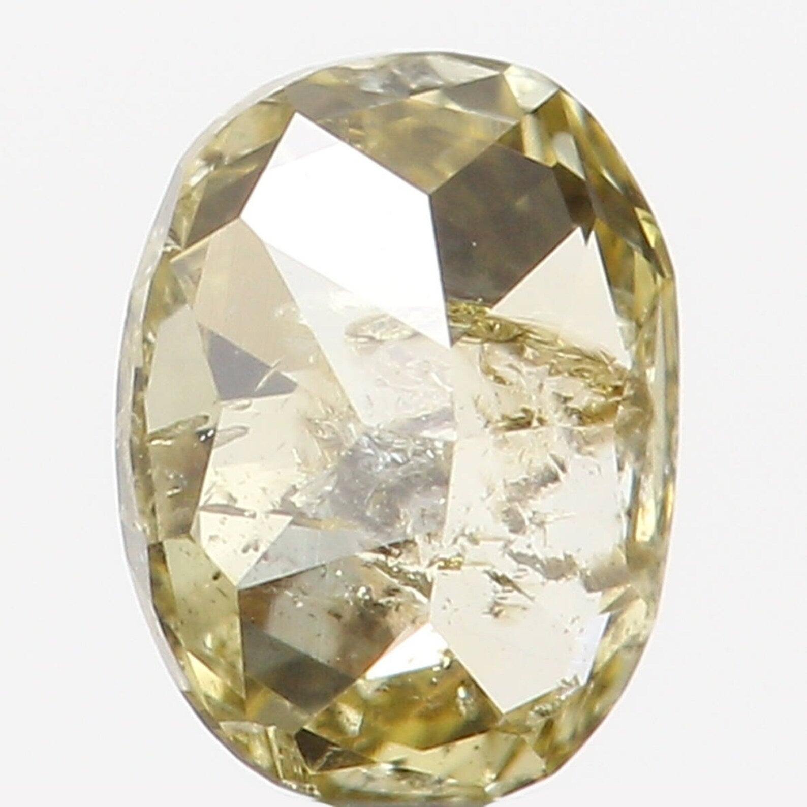 0.15 Ct Natural Loose Diamond Oval Green Color I2 Clarity 3.90 MM N7264