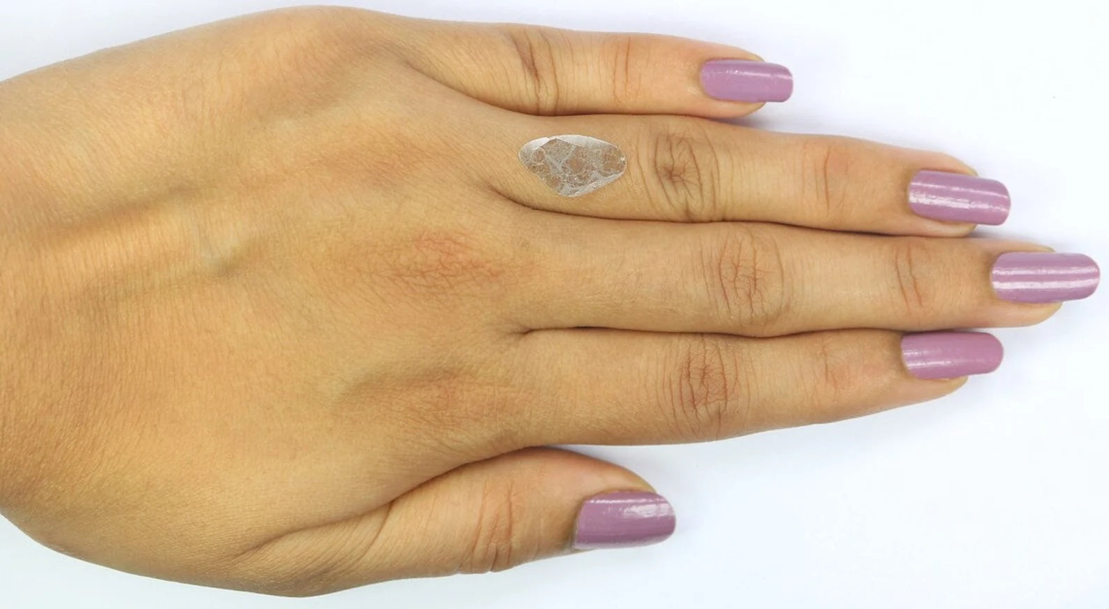 0.70 CT Natural Loose Slice Shape Diamond Grey Color Slice Diamond 14.80 MM Natural Loose Diamond Slice Shape Irregular Cut Diamond NQ649