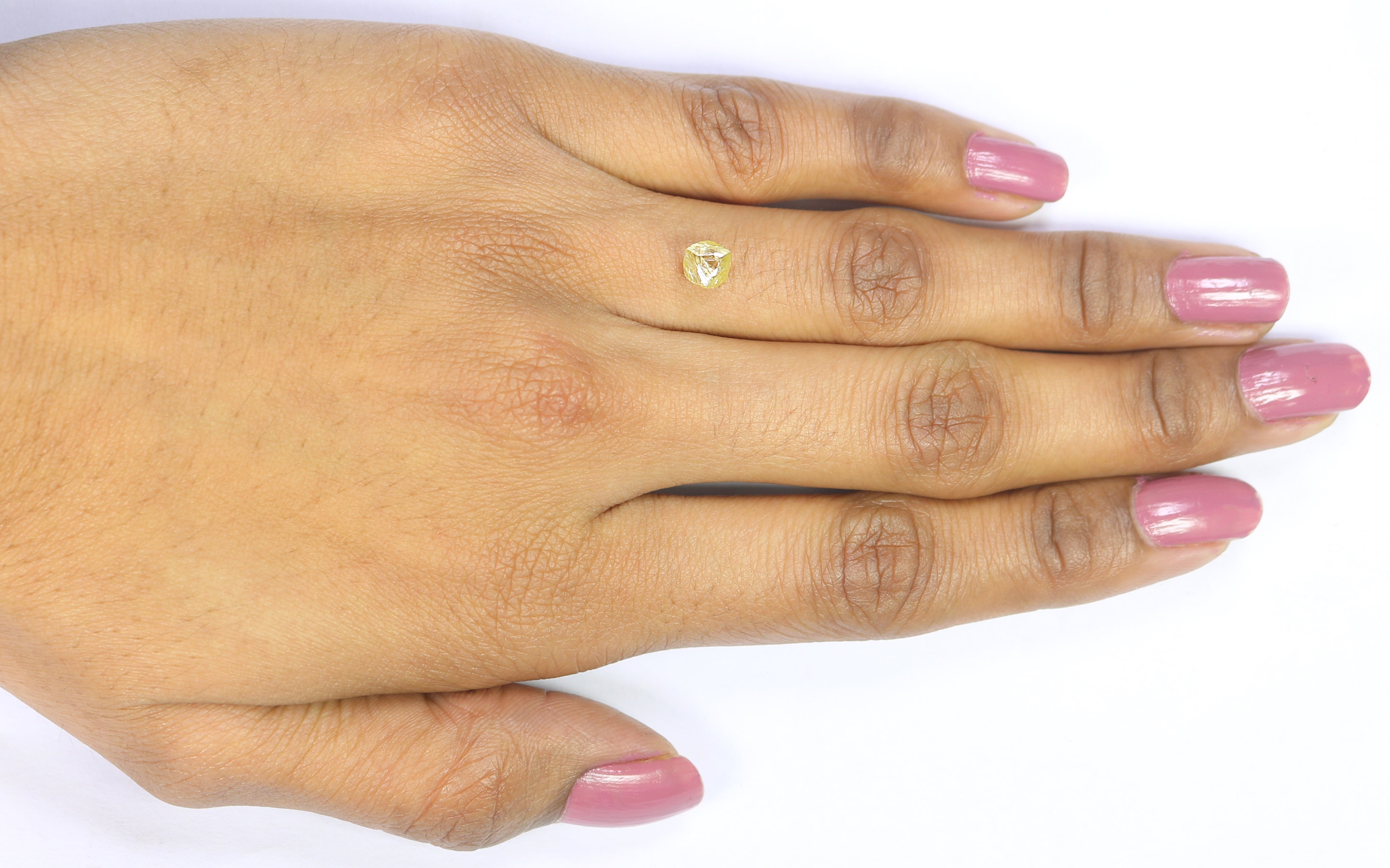 1.20 CT Natural Loose Rough Shape Diamond Yellow Color Rough Cut Diamond 6.50 MM Natural Yellow Diamond Rough Irregular Cut Diamond L3566