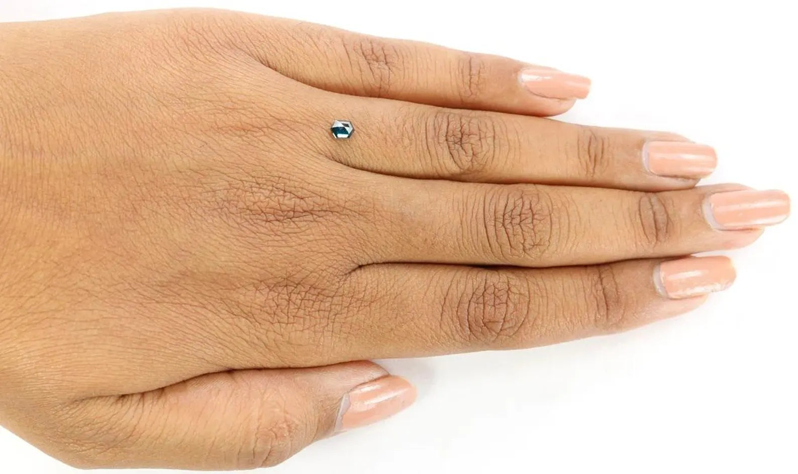 0.31 CT Natural Loose Hexagon Shape Diamond Blue Color Hexagon Cut Diamond 4.50 MM Natural Loose Blue Color Hexagon Rose Cut Diamond NQ1240