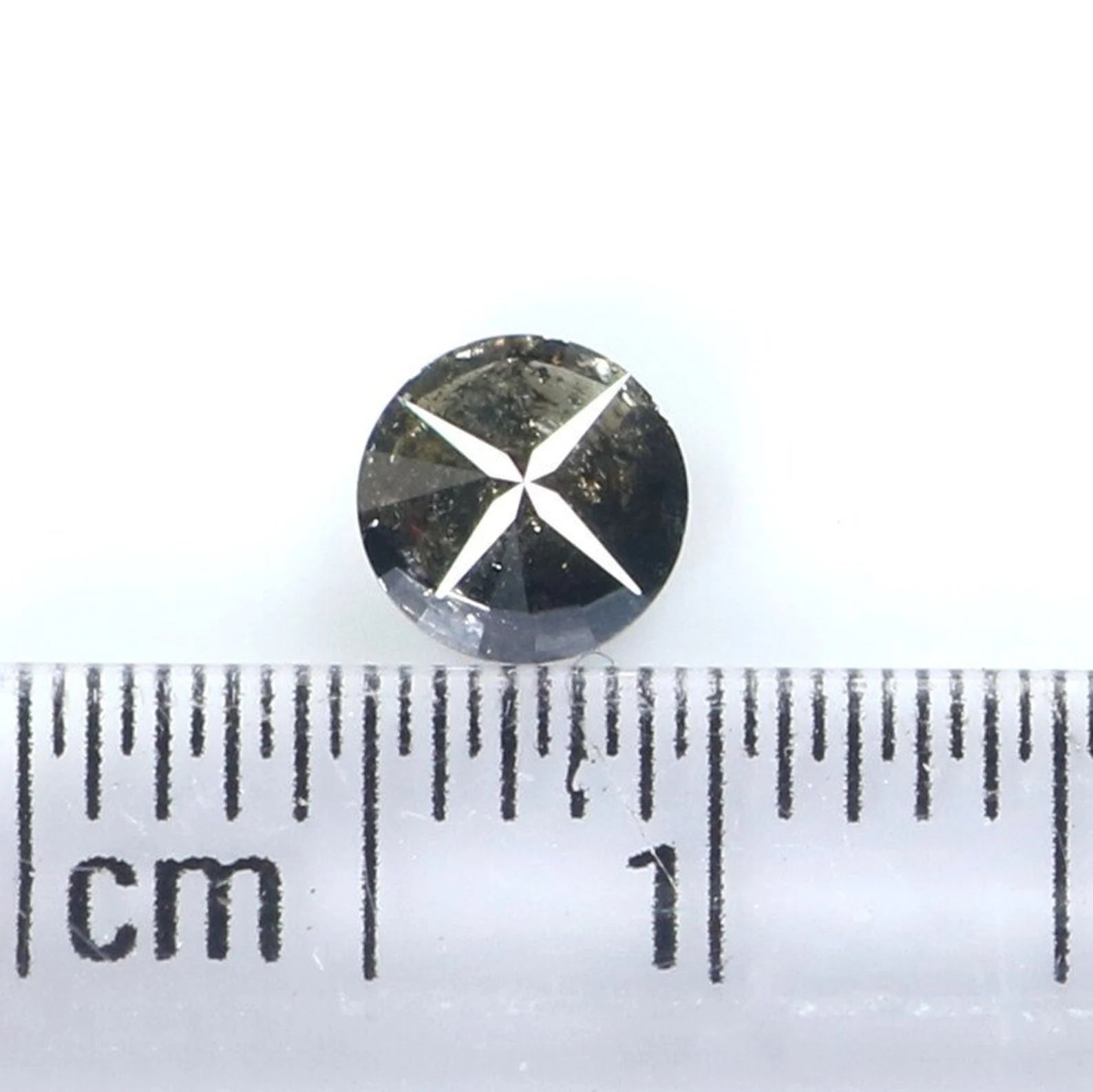 0.43 CT Natural Loose Round Shape Diamond Salt And Pepper Round Cut Diamond 4.80 MM Natural Black Color Round Brilliant Cut Diamond NQ8457