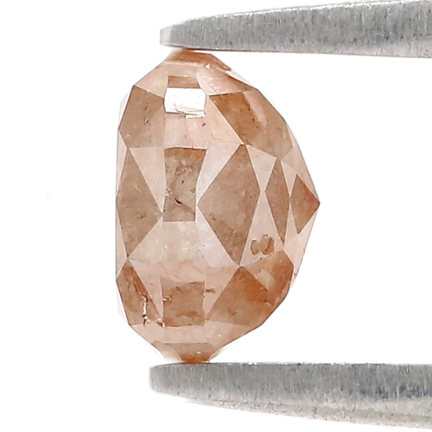 Natural Oval Brown Diamond 1.49 CT Loose Rose Cut Brown Stone 6.70 MM Rustic Diamond Oval Diamond For Custom Engagement Ring L3640