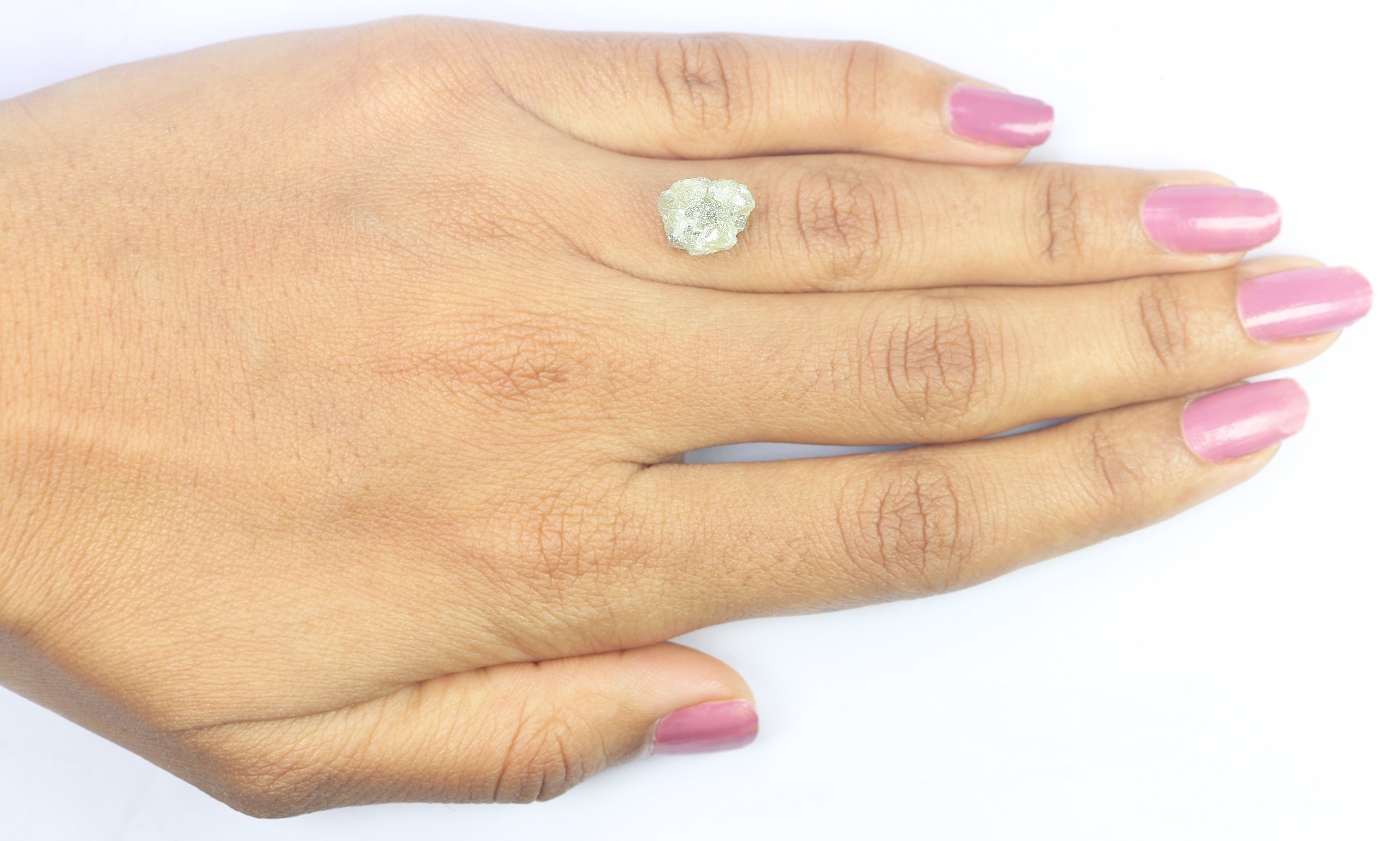 3.98 CT Natural Loose Rough Shape Diamond Grey Color Rough Uncut Diamond 10.00 MM Natural Grey Color Rough Irregular Cut Diamond LQ3364