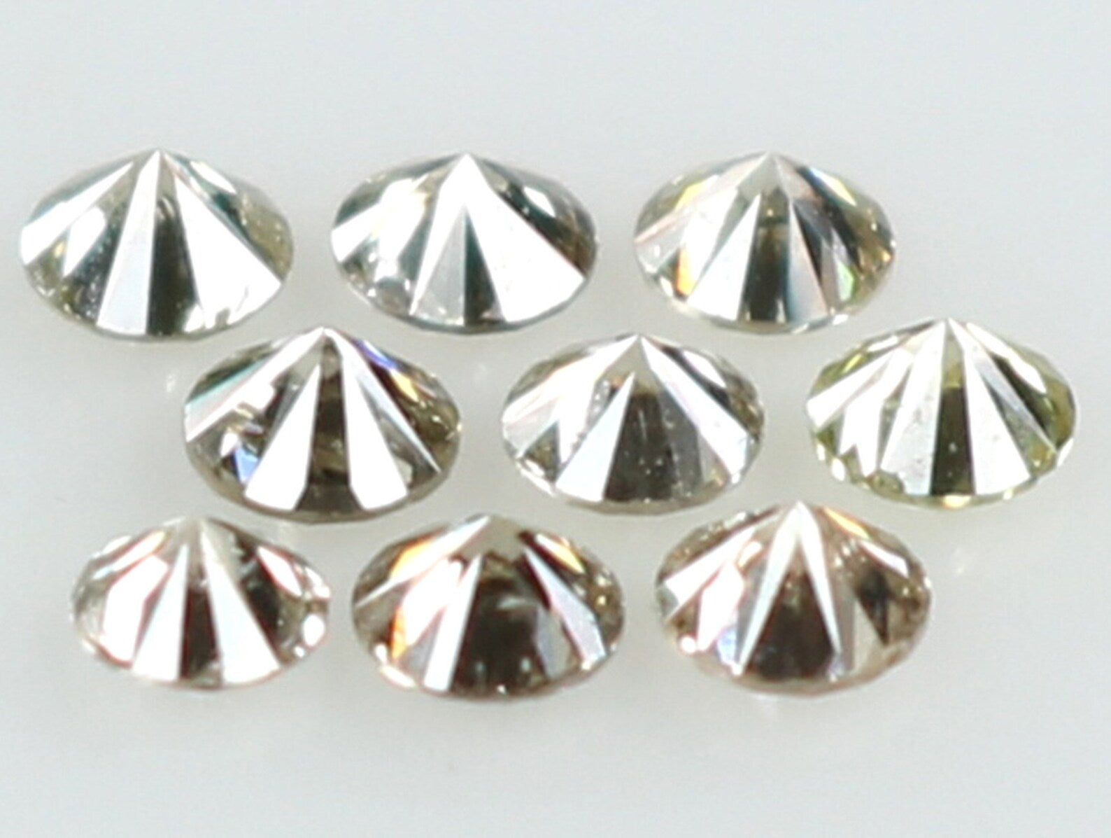 0.30 Ct Natural Loose Diamond Round H-I Color I1-I2 Clarity 9 PCS N7343