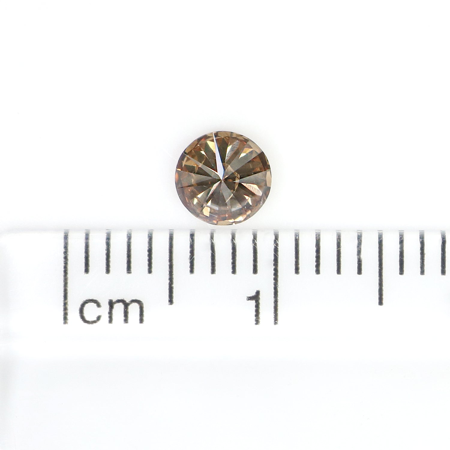 0.39 Ct Natural Loose Round Shape Diamond Brown Color Round Cut Diamond 4.65 MM Natural Loose Brown Color Round Brilliant Cut Diamond LQ672