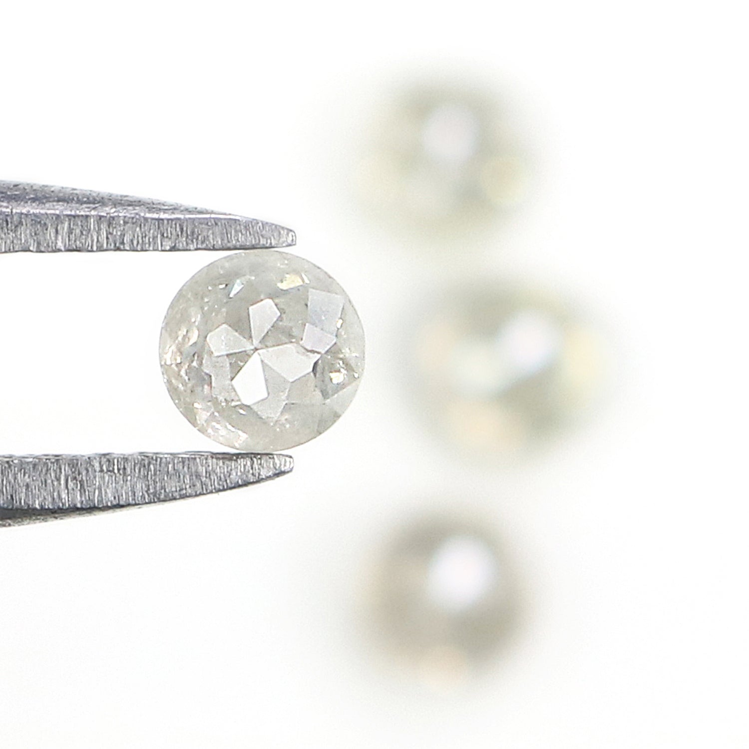 0.94 CT Natural Loose Round Rose Cut Diamond Grey Color Round Shape Diamond 3.30 MM Natural Loose Grey Color Round Rose Cut Diamond KR1036