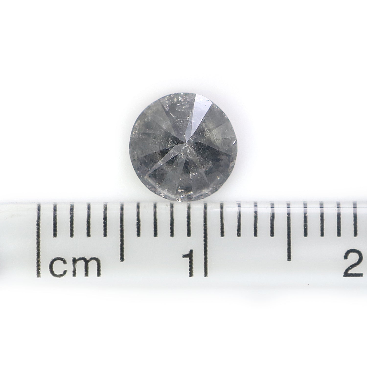 1.26 CT Natural Loose Round Shape Diamond Salt And Pepper Round Cut Diamond 6.55 MM Natural Loose Diamond Round Brilliant Cut Diamond LQ1419