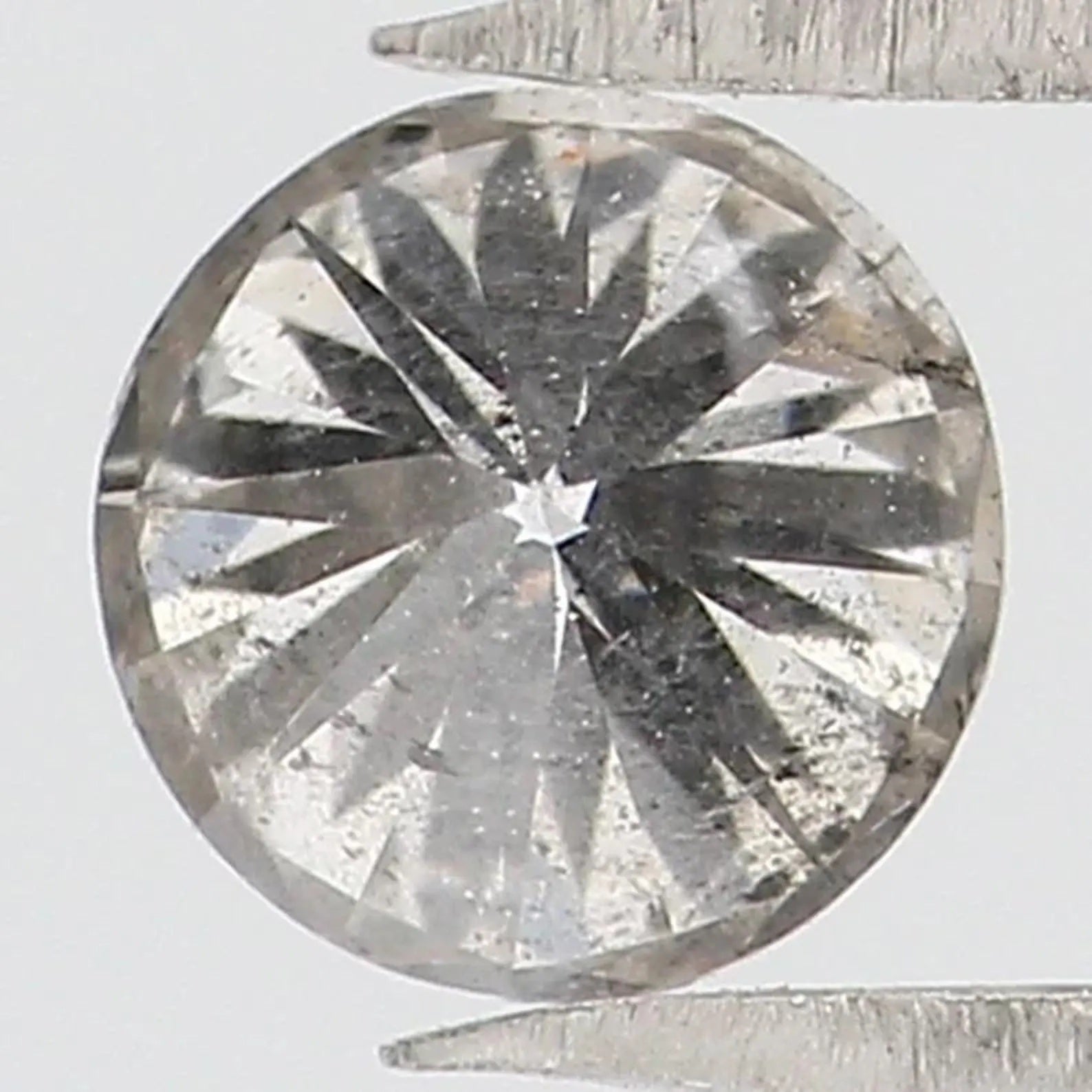 0.40 CT Natural Loose Round Shape Diamond White Color Round Cut Diamond 4.40 MM Natural Salt And Pepper Round Brilliant Cut Diamond NQ8954