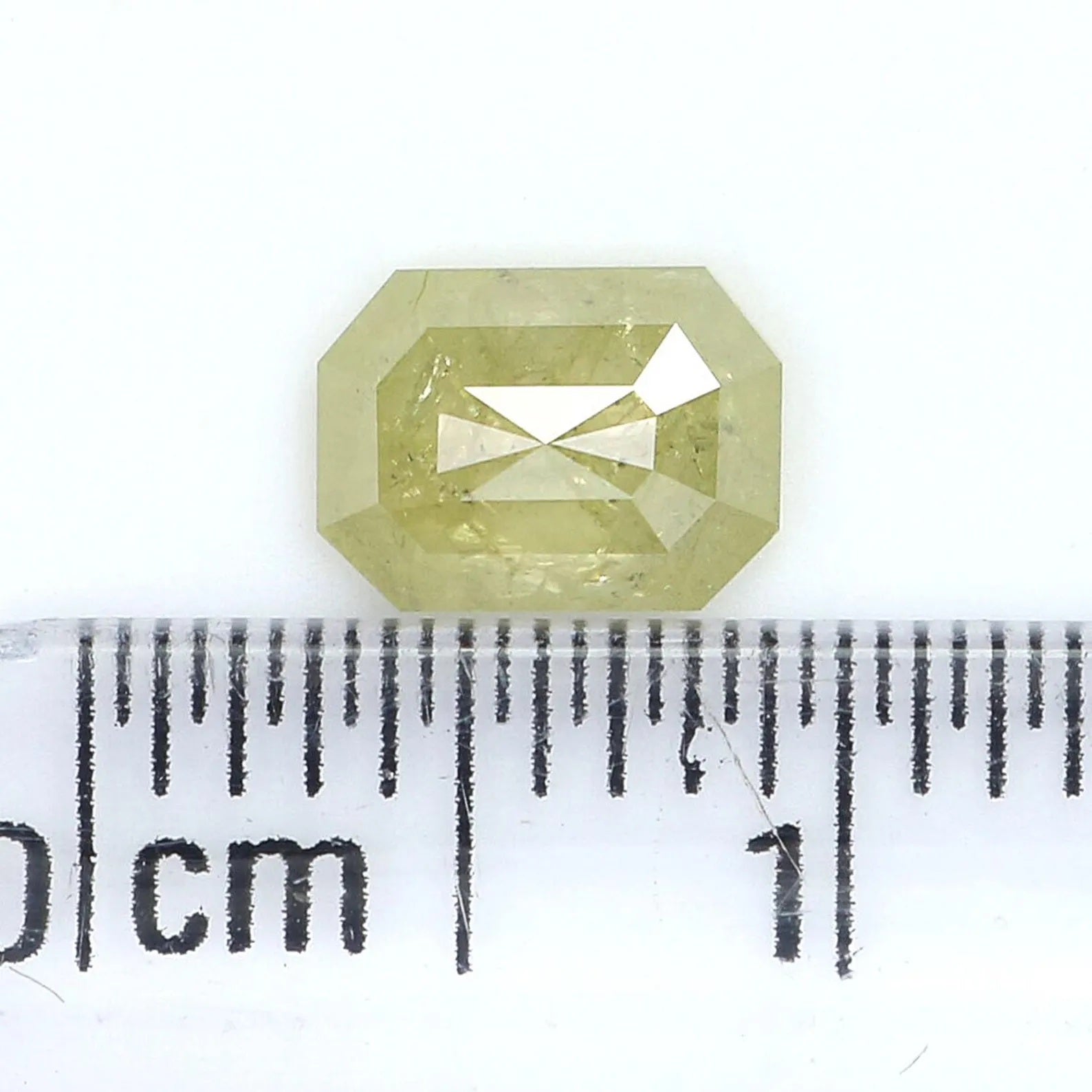 0.67 CT Natural Loose Emerald Shape Diamond Yellow Color Emerald Diamond 6.10 MM Natural Loose Grey Color Emerald Rose Cut Diamond NQ7455