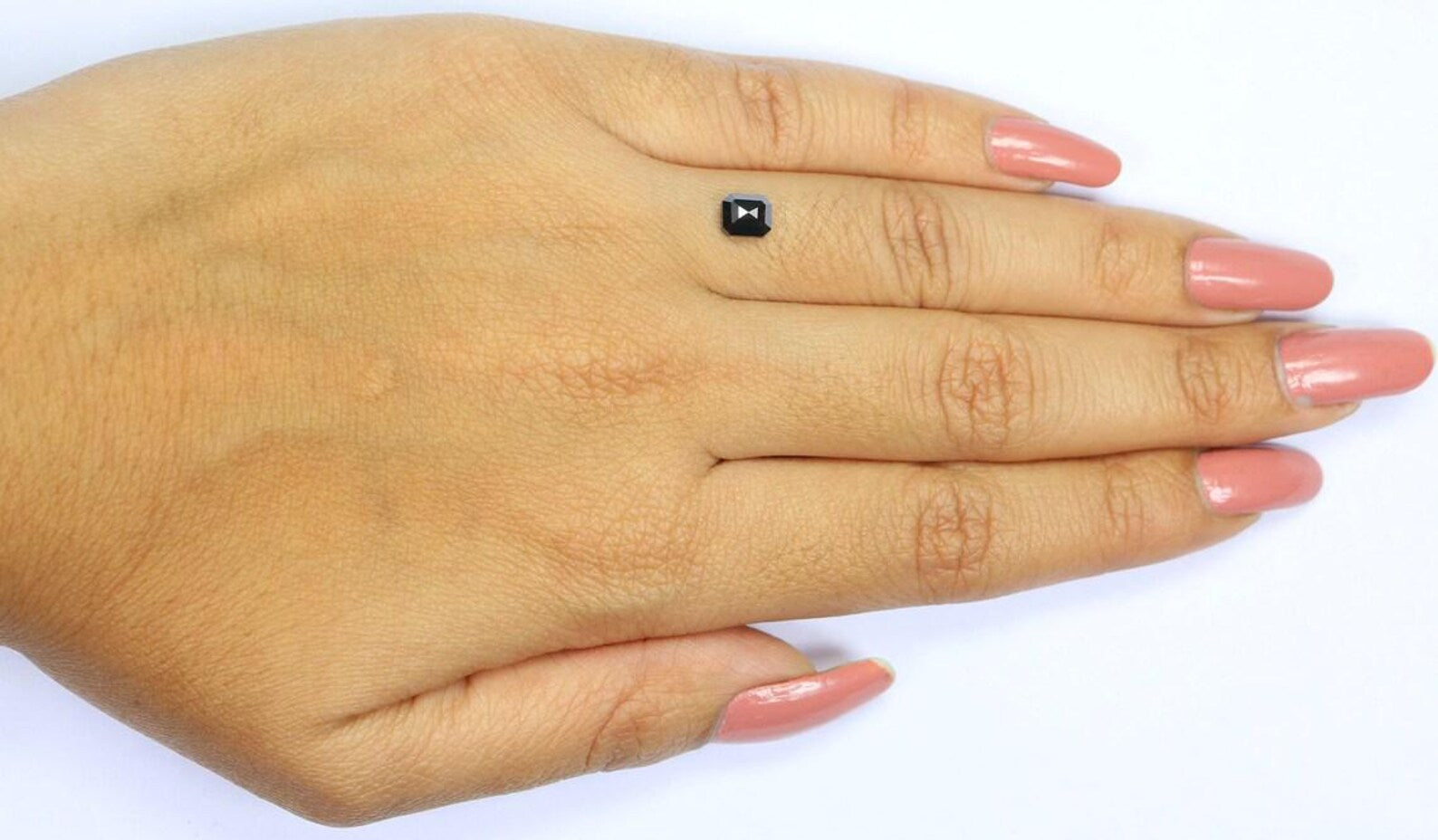 0.69 CT Natural Loose Square Shape Diamond Black Color Square Cut Diamond 5.40 MM Natural Loose Black Color Square Rose Cut Diamond NQ8506
