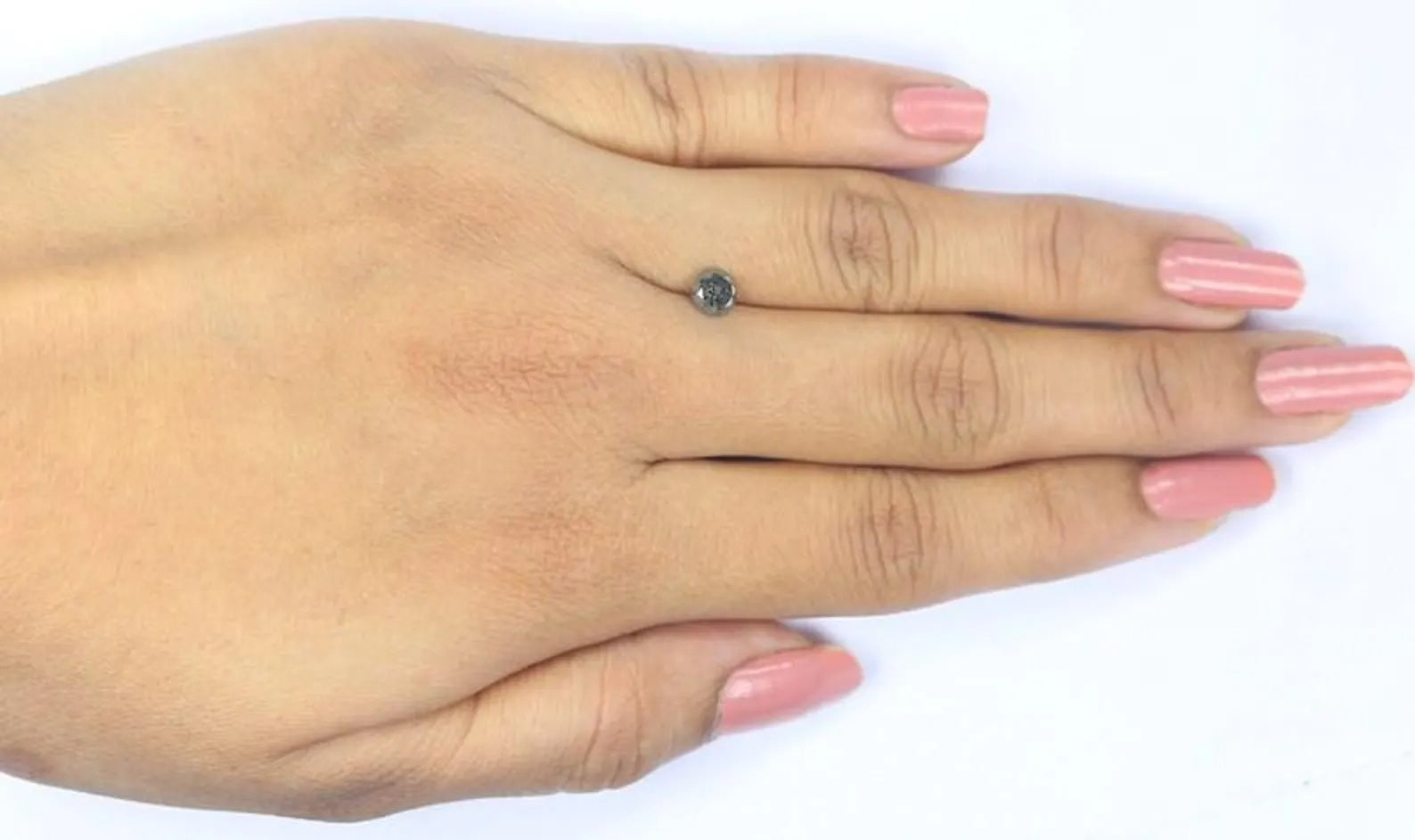 0.56 CT Natural Loose Round Shape Diamond Salt And Pepper Round Diamond 4.80 MM Natural Black Gray Color Round Brilliant Cut Diamond NQ9528