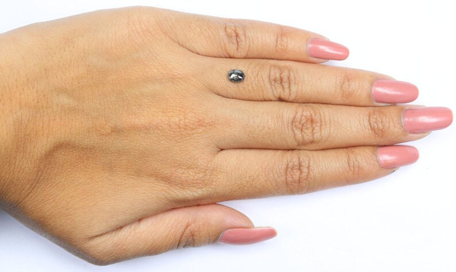 0.53 CT Natural Loose Oval Shape Diamond Salt And Pepper Oval Cut Diamond 5.55 MM Natural Loose Diamond Oval Shape Rose Cut Diamond NQ2048