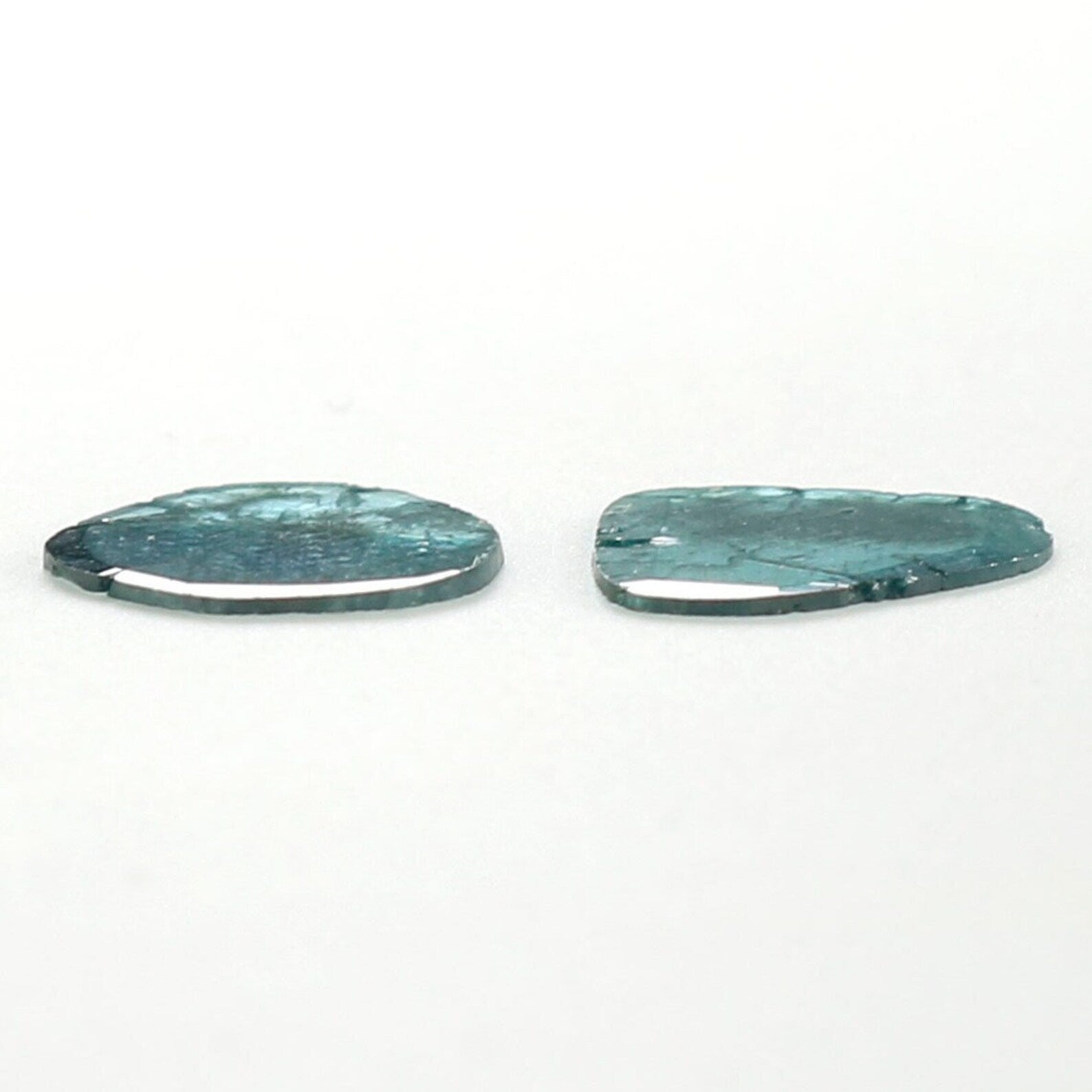 1.25 CT Natural Loose Slice Cut Diamond Blue Color Slice Diamond 10.00 MM Natural Loose Diamond Blue Color Slice Cut Diamond NQ1267