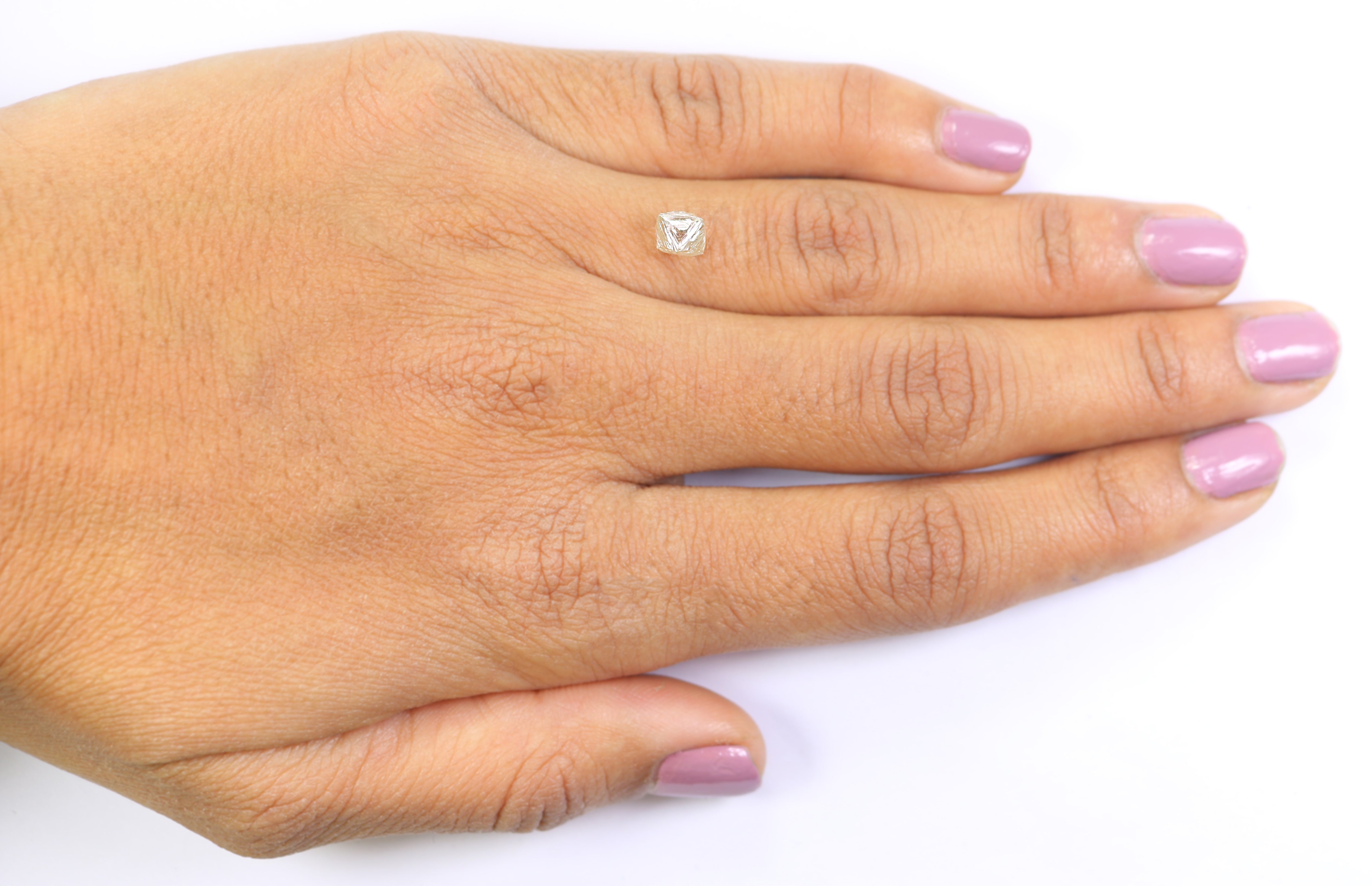 1.33 CT Natural Loose Rough Shape Diamond White-J Color Irregular Cut Diamond 5.25 MM Natural Diamond J Color Rough UnCut Diamond L3488