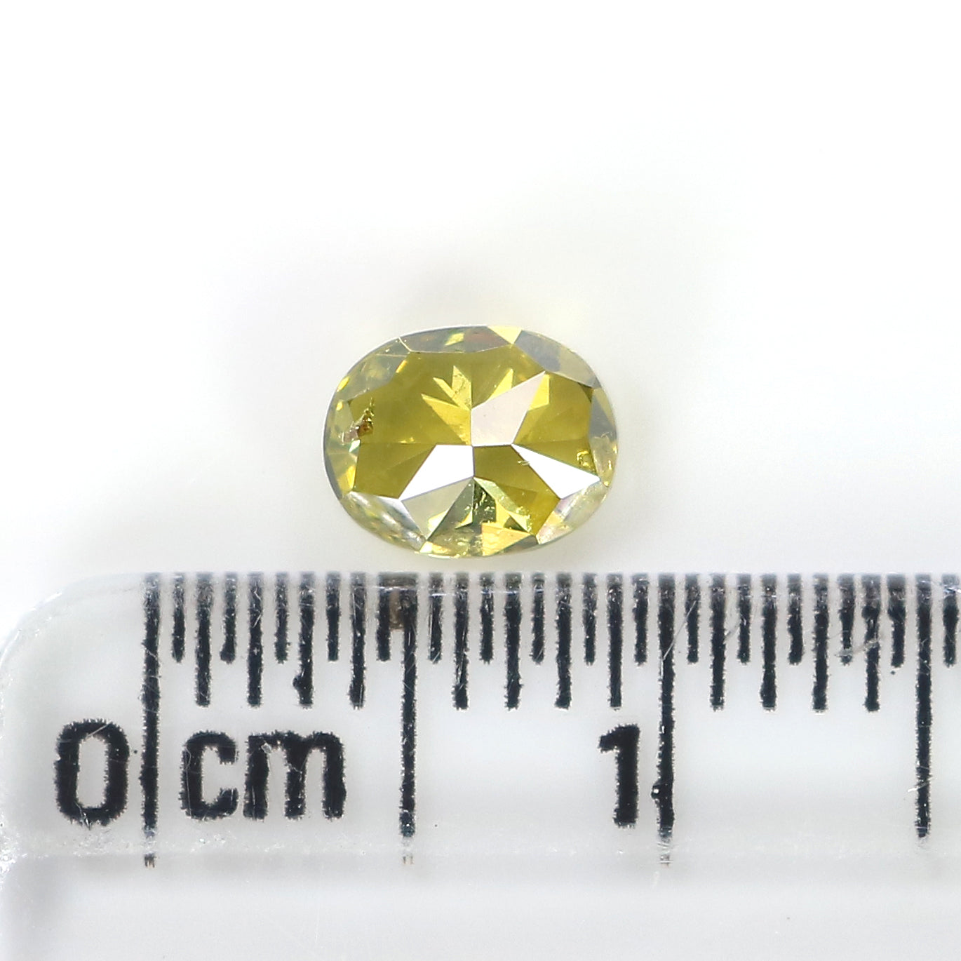 0.73 CT Natural Loose Oval Shape Diamond Yellow Color Oval Shape Diamond 5.70 MM Natural Loose Green Color Oval Brilliant Cut Diamond QL6455