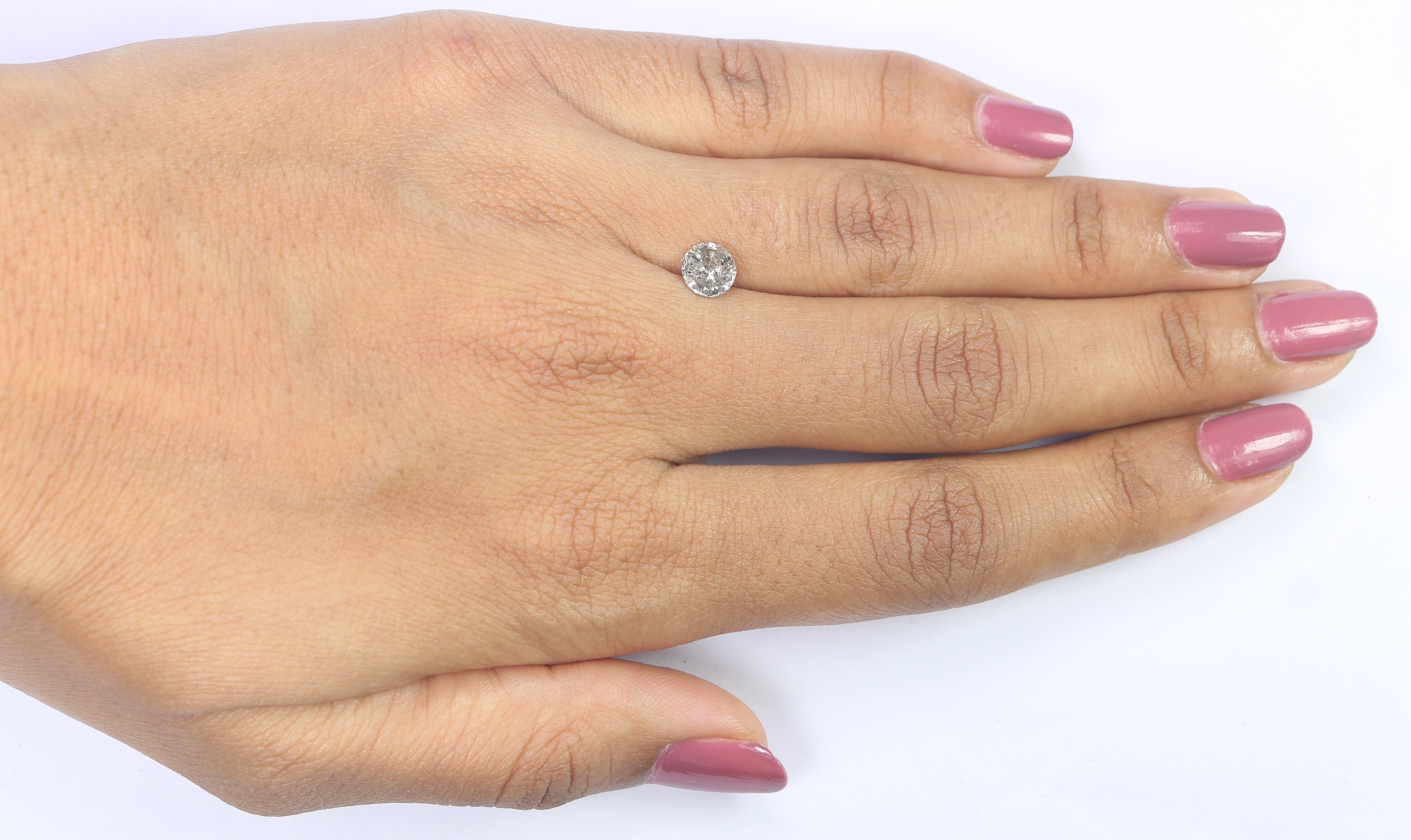 0.84 CT Natural Loose Round Shape Diamond Salt And Pepper Round Diamond 5.90 MM Natural Black Grey Color Round Brilliant Cut Diamond LQ8750