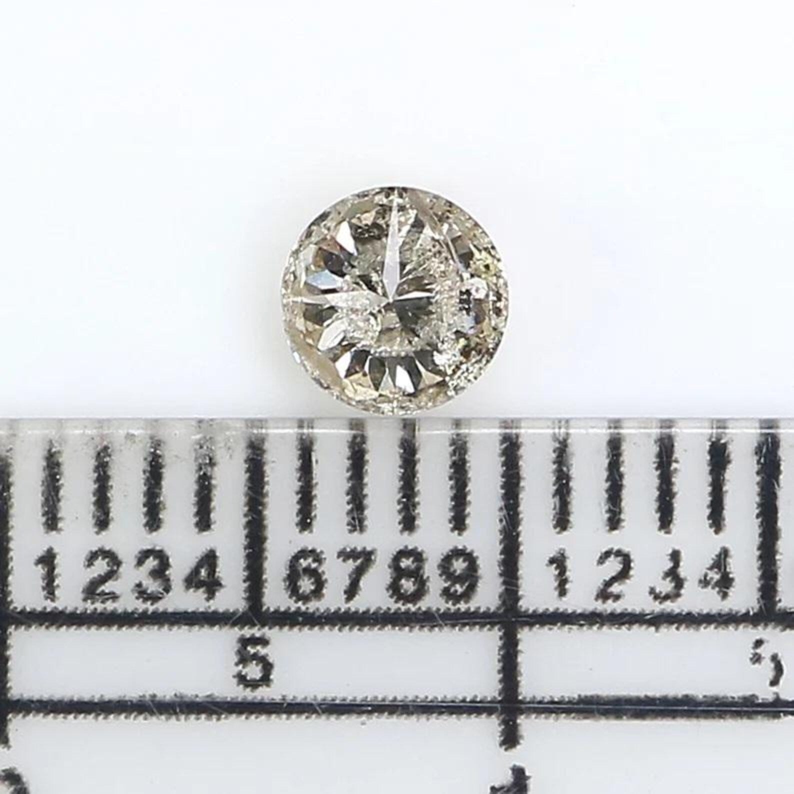 0.34 CT Natural Loose Round Shape Diamond Brown Color Round Cut Diamond 4.50 MM Natural Loose Brown Color Round Brilliant Cut Diamond NQ7354