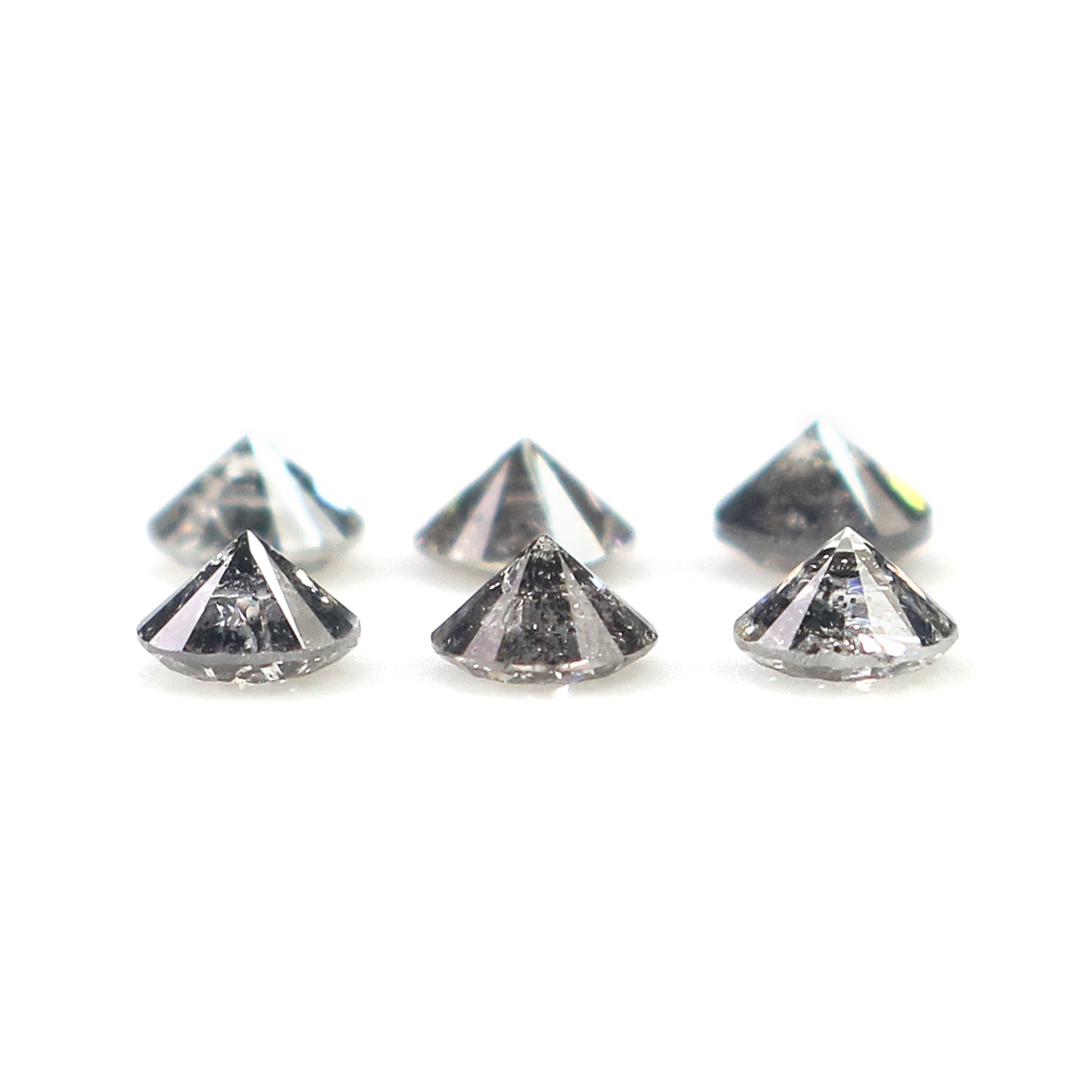 0.81 CT Natural Loose Round Shape Diamond Salt And Pepper Round Cut Diamond 3.20 MM Natural Loose Diamond Round Brilliant Cut Diamond QL1386