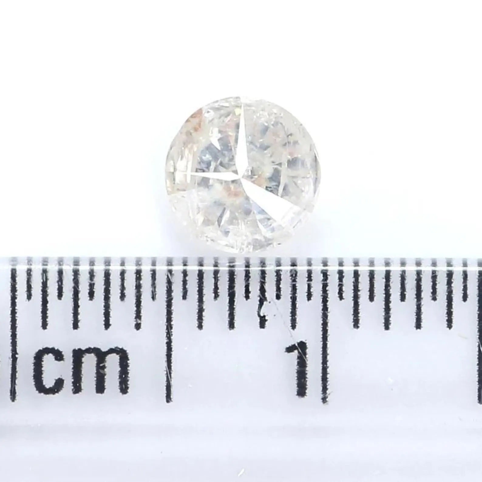 0.52 CT Natural Loose Round Shape Diamond White Milky Color Round Diamond 5.00 MM Natural Loose Diamond Round Brilliant Cut Diamond NQB7370