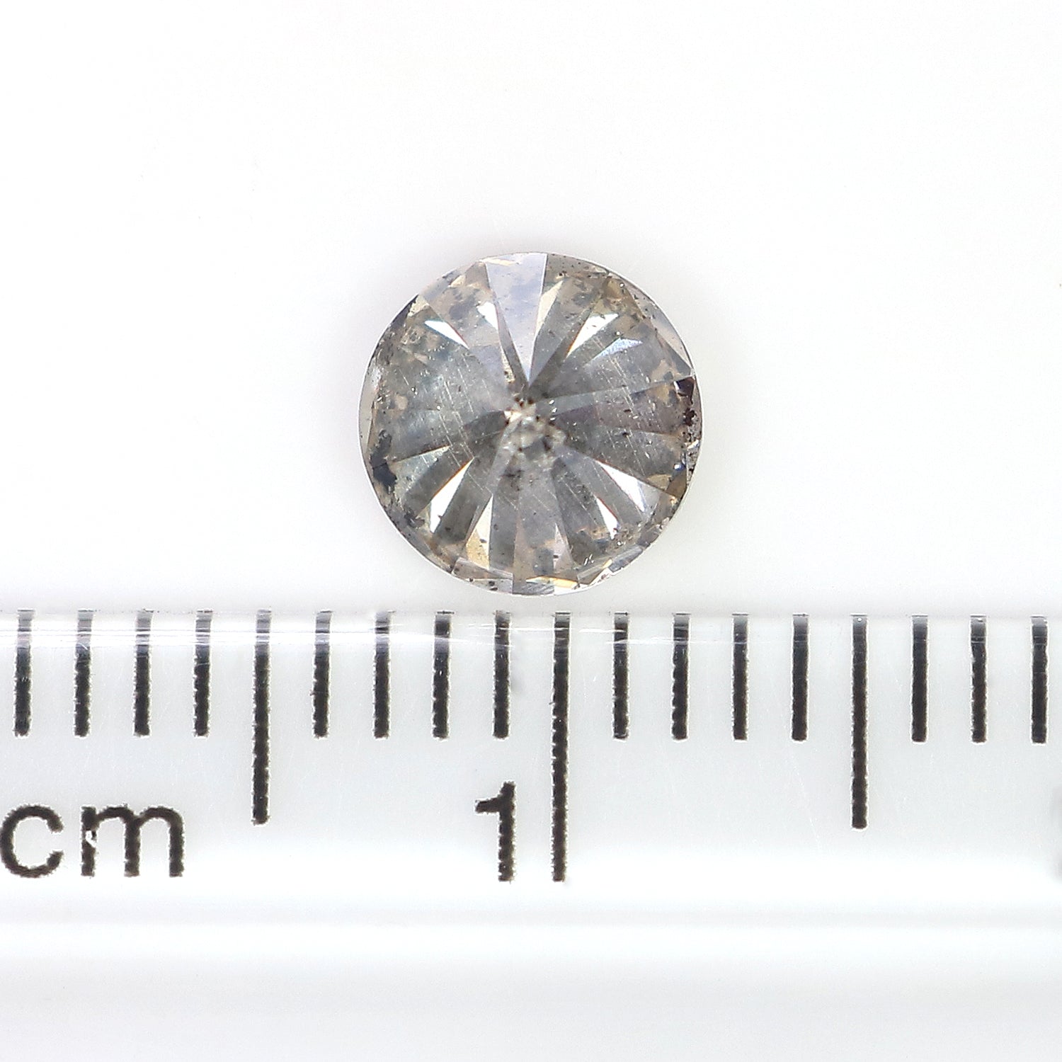 0.87 CT Natural Loose Round Shape Diamond Brown Color Round Cut Diamond 5.75 MM Natural Salt And Pepper Round Brilliant Cut Diamond LQ9364