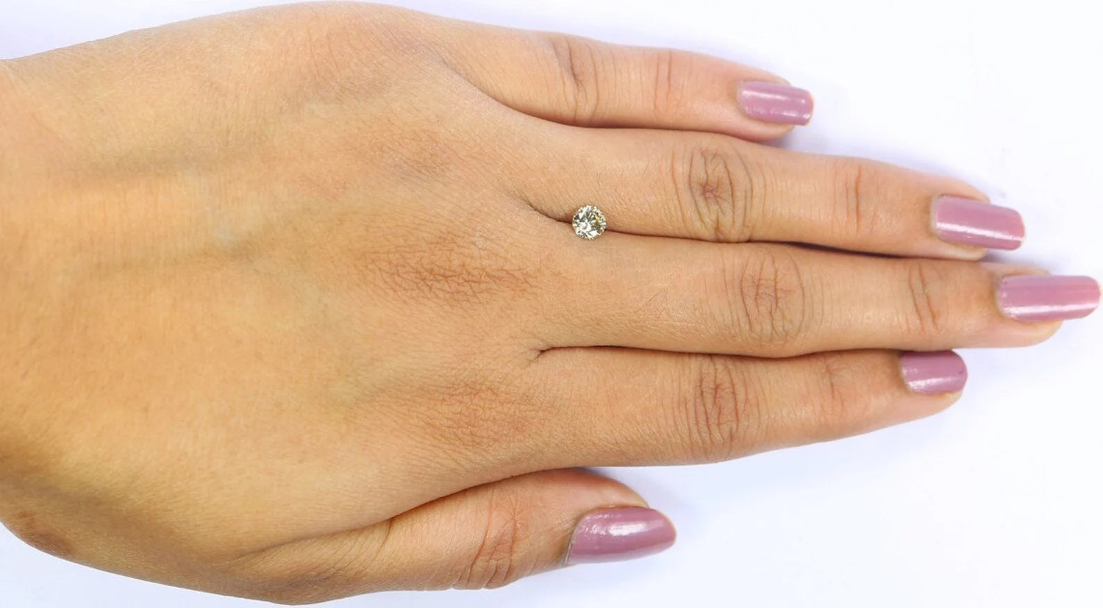 0.38 CT Natural Loose Round Shape Diamond Light Yellow Color Round Diamond 4.55 MM Natural Yellow Color Round Brilliant Cut Diamond QN2180