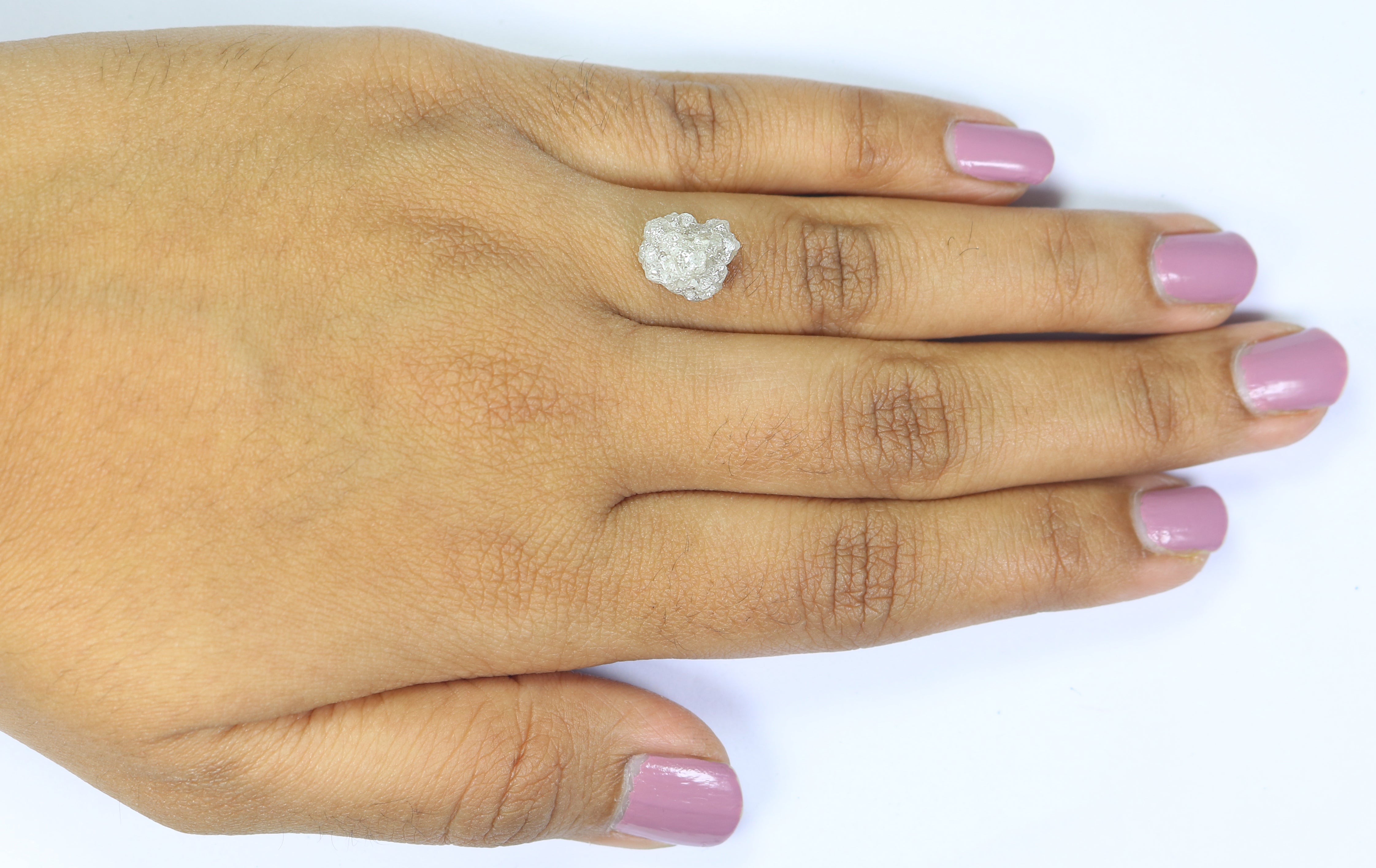 4.42 CT Natural Loose Rough Shape Diamond Ice Grey Color Irregular Cut Diamond 9.90 MM Natural Loose Grey Color Rough Shape Diamond N9754