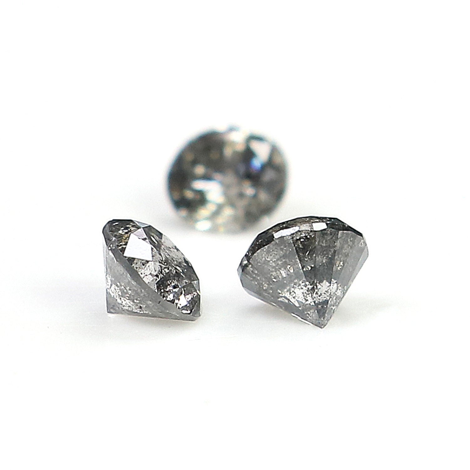 0.65 CT Natural Loose Round Shape Diamond Salt And Pepper Round Cut Diamond 3.60 MM Natural Loose Diamond Round Brilliant Cut Diamond LQ9080