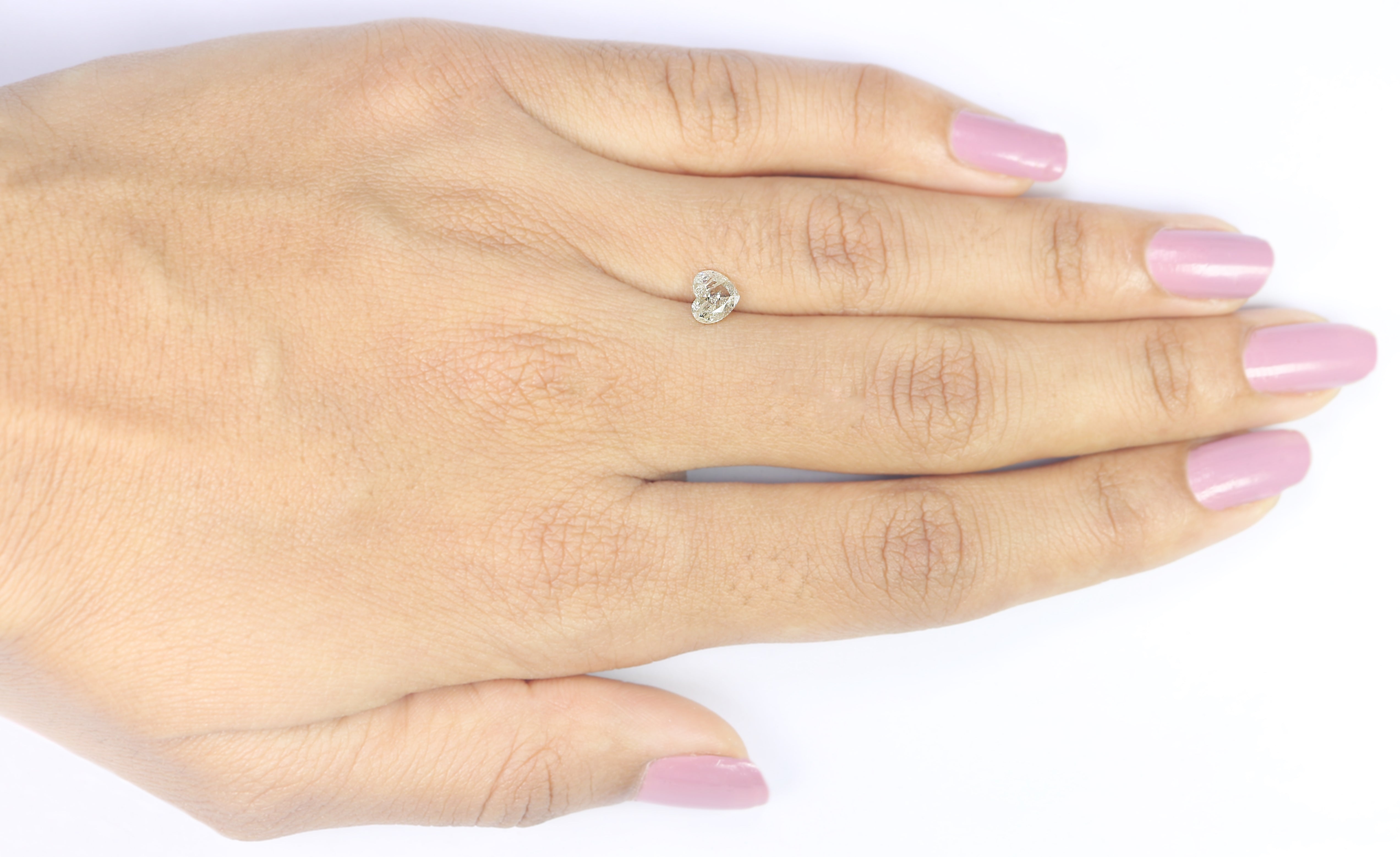 0.60 CT Natural Loose Heart Shape Diamond Yellow Color Heart Cut Diamond 5.10 MM Natural Loose Grey Color Heart Brilliant Cut Diamond LQ7409