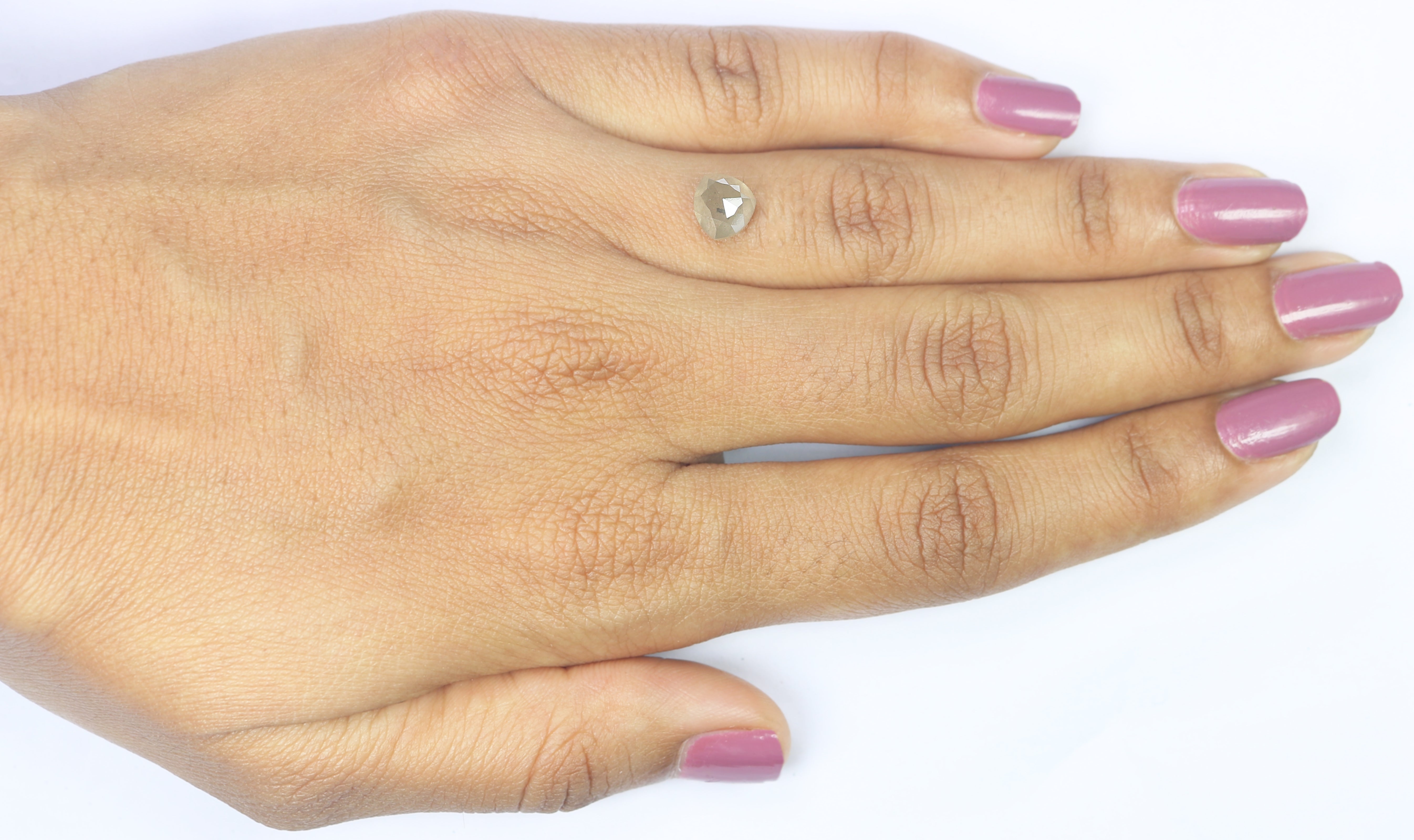 1.97 CT Natural Loose Triangle Shape Diamond Grey Color Triangle Cut Diamond 7.10 MM Natural Loose Diamond Triangle Rose Cut Diamond LQ7522