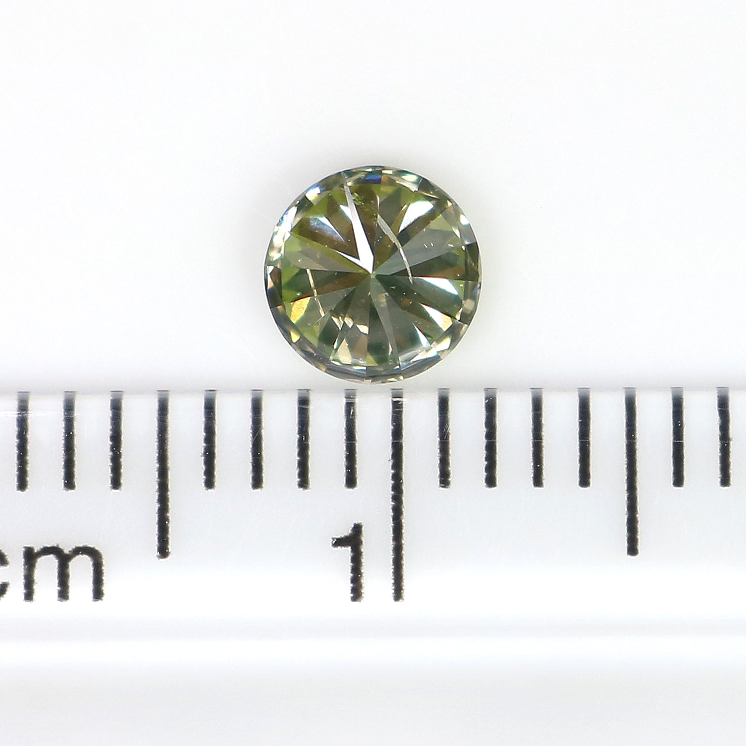 0.43 Ct Natural Loose Round Shape Diamond Green Color Round Cut Diamond 4.70 MM Natural Green Diamond Round Brilliant Cut Diamond LQ548