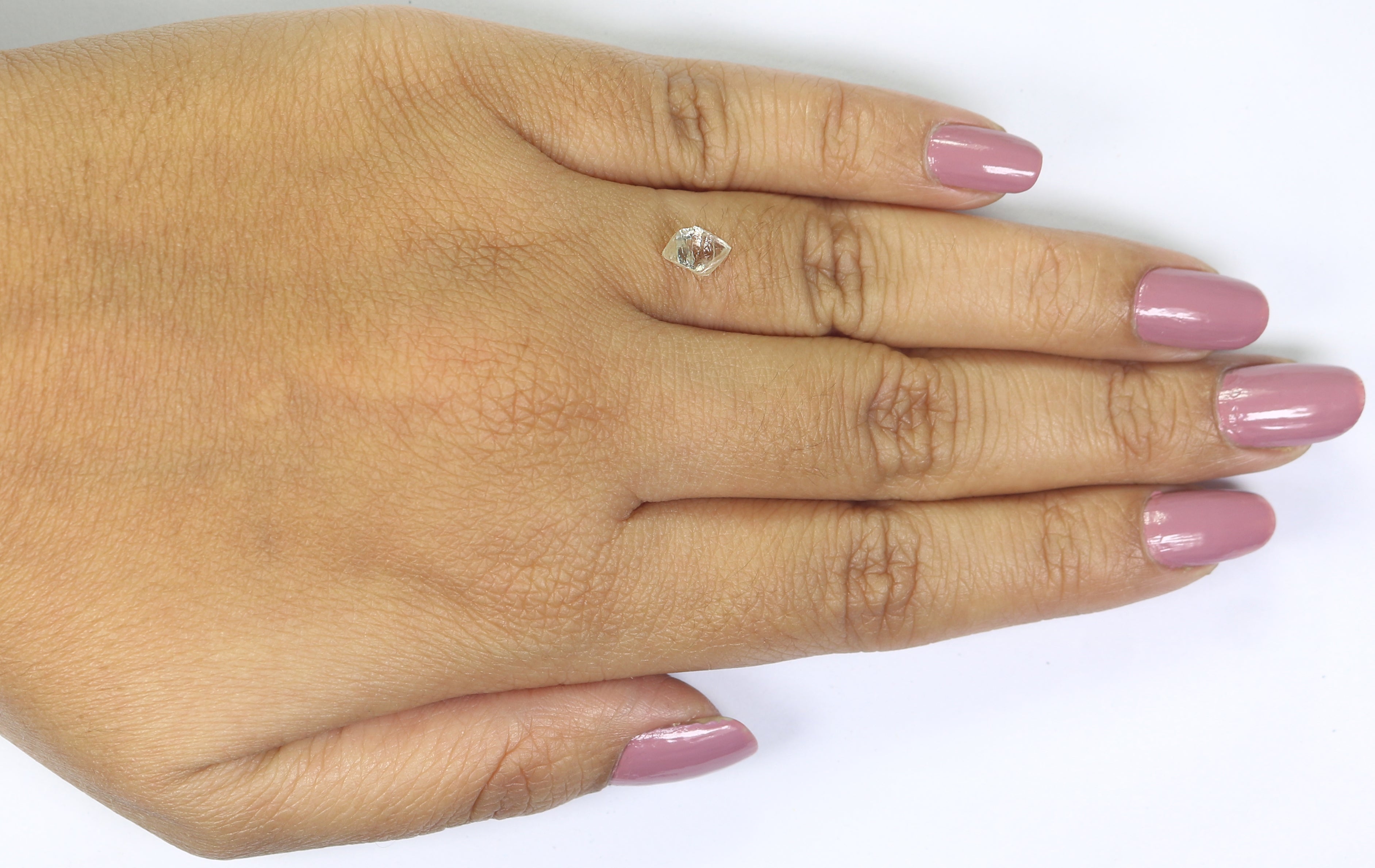 1.27 CT Natural Loose Rough Shape Diamond White-J Color Irregular Cut Diamond 6.90 MM Natural Loose White-J Color Rough UnCut Diamond L3490