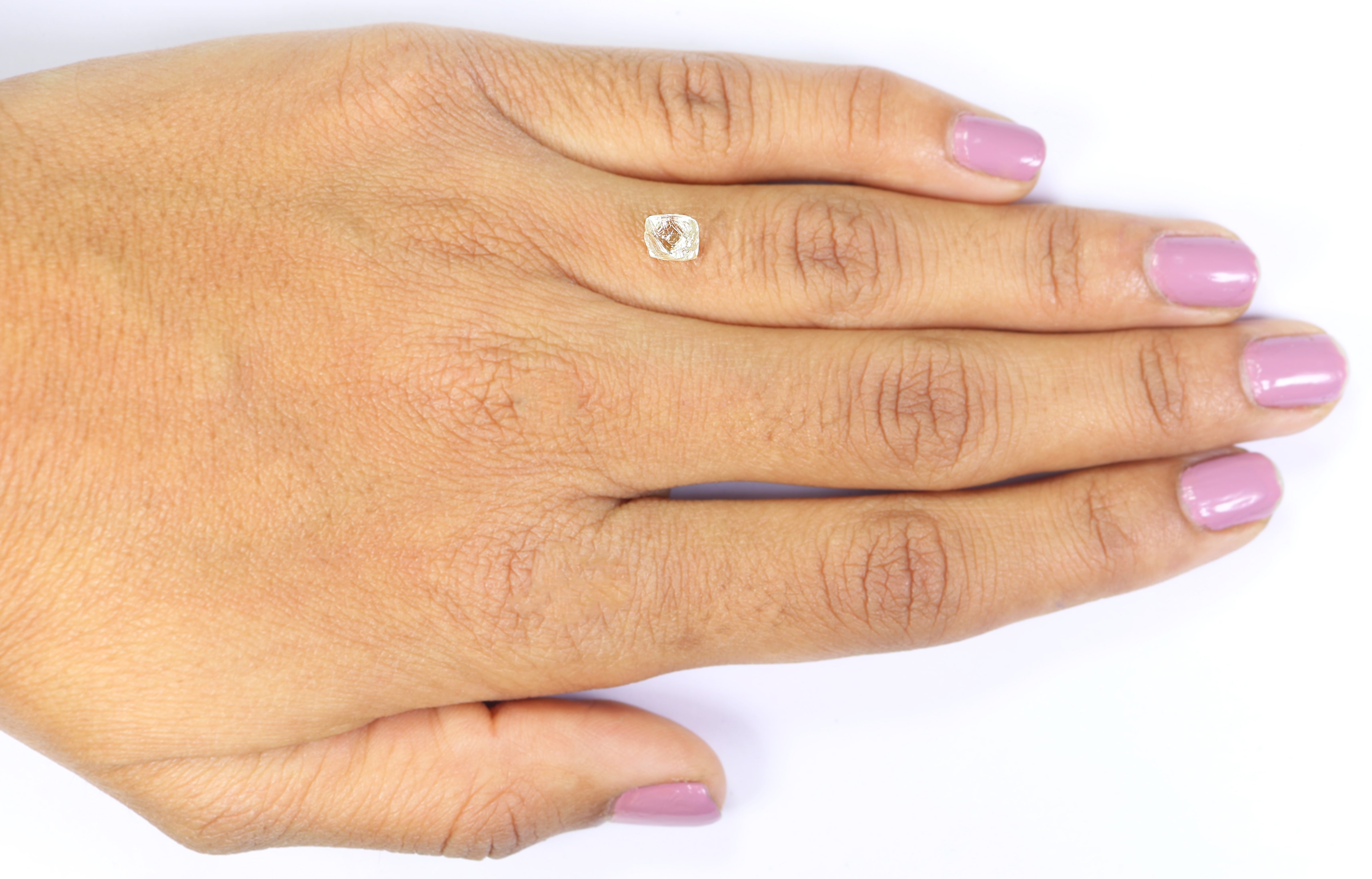 1.31 CT Natural Loose Rough Shape Diamond White-I Color Irregular Cut Diamond 5.15 MM Natural Diamond I Color Rough UnCut Diamond L3489