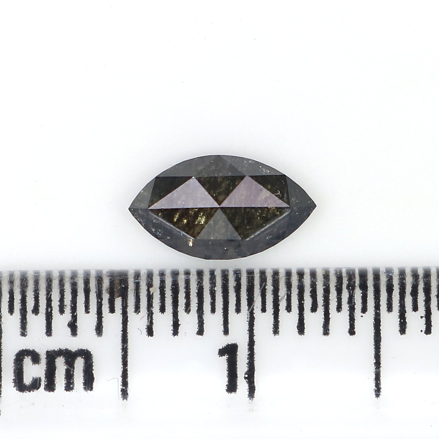 0.55 CT Natural Loose Marquise Shape Diamond Salt And Pepper Marquise Rose Cut Diamond 7.45 MM Black Grey Color Marquise Cut Diamond QL3120