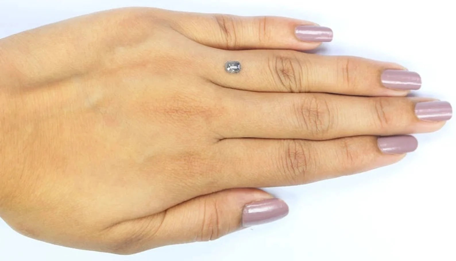0.60 CT Natural Loose Emerald Shape Diamond Grey Color Emerald Cut Diamond 5.15 MM Natural Loose Diamond Emerald Rose Cut Diamond NQ9250