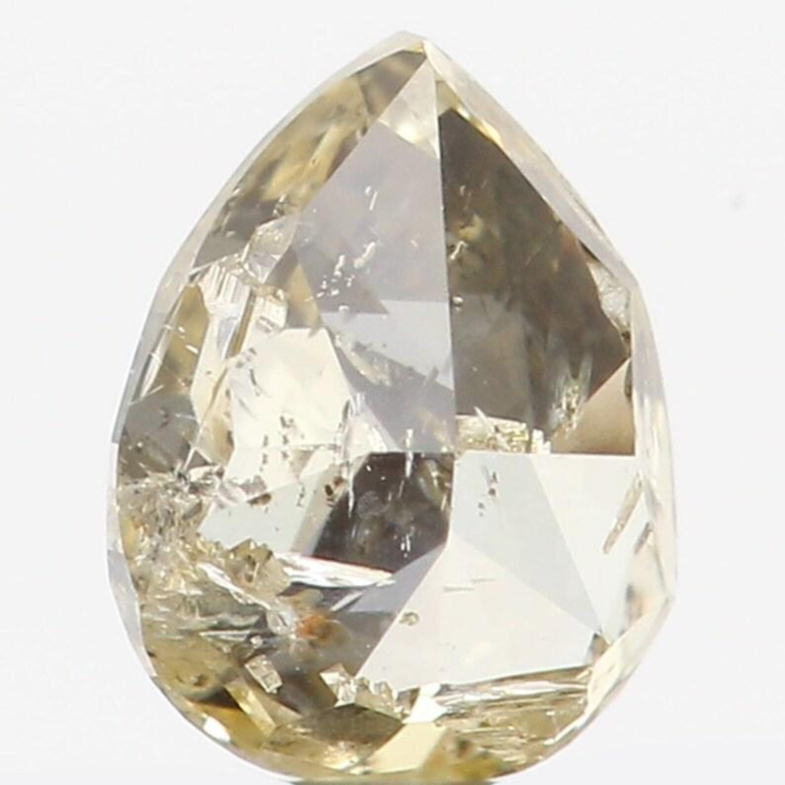 0.21 CT Natural Loose Pear Shape Diamond Yellow Color Pear Cut Diamond 4.10 MM Natural Loose Yellow Color Pear Brilliant Cut Diamond QN7421