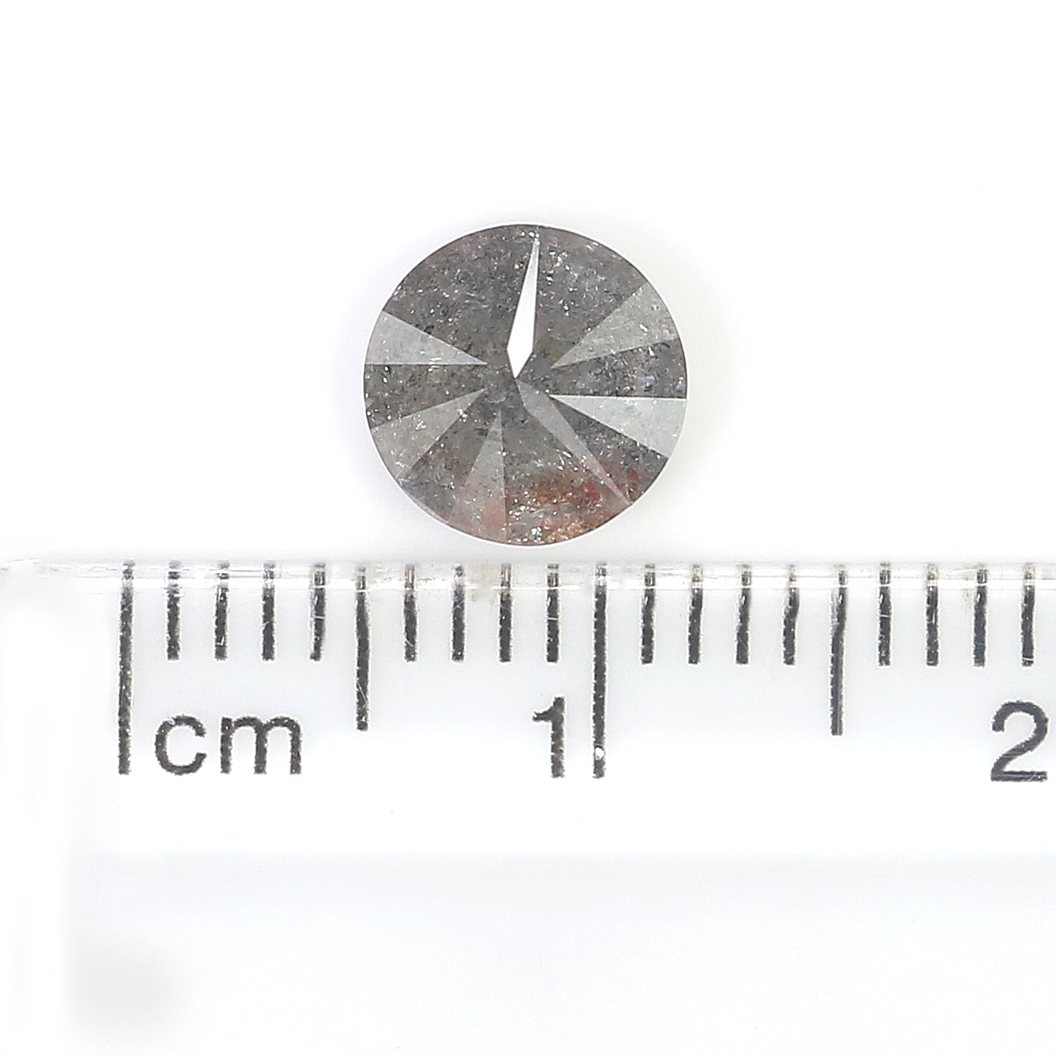1.28 CT Natural Loose Round Shape Diamond Grey Color Round Cut Diamond 6.75 MM Natural Loose Grey Diamond Round Brilliant Cut Diamond LQ443