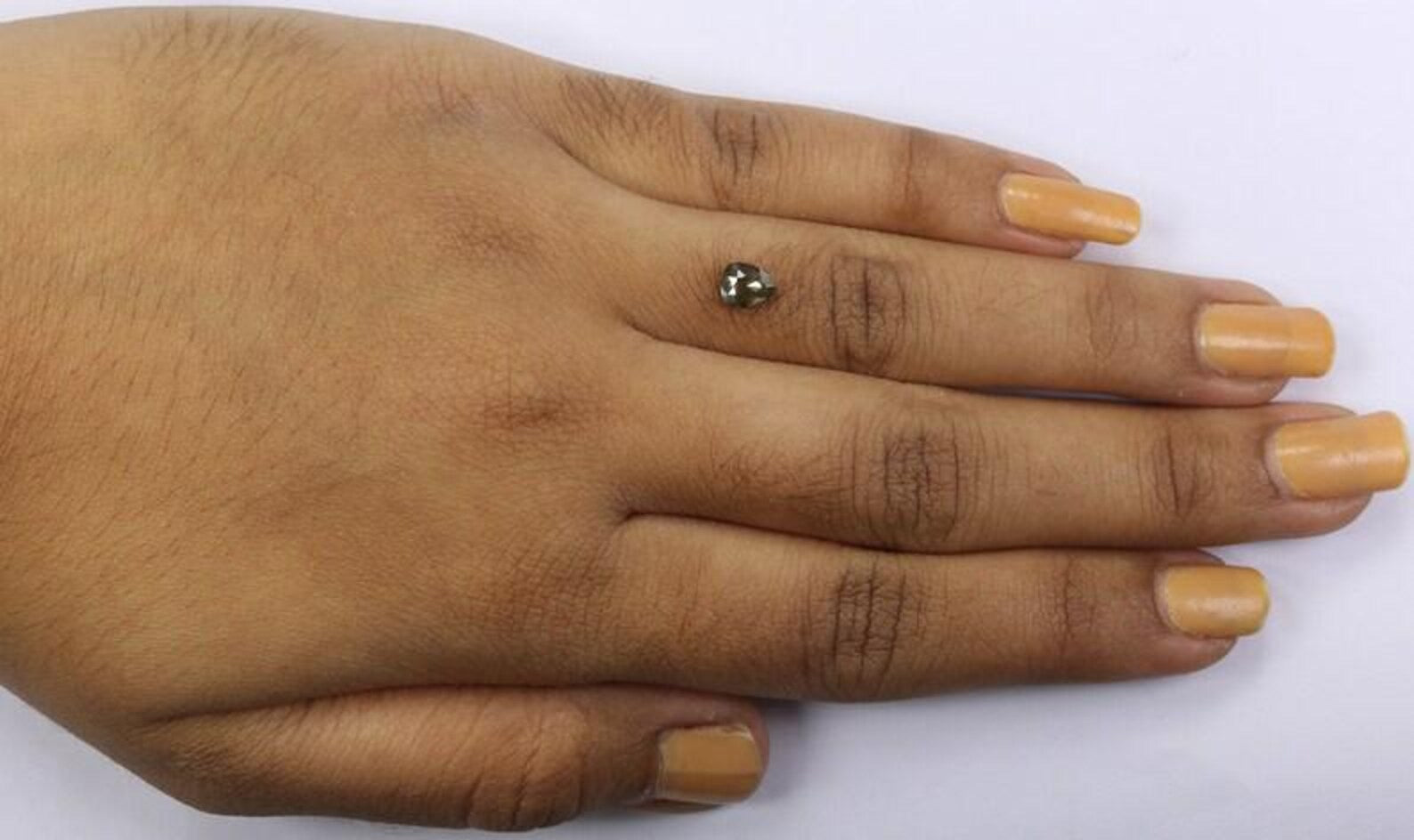 0.54 CT Natural Loose Pear Shape Diamond Green Color Pear Cut Diamond 5.65 MM Natural Loose Diamond Grey Color Pear Rose Cut Diamond NQ1769