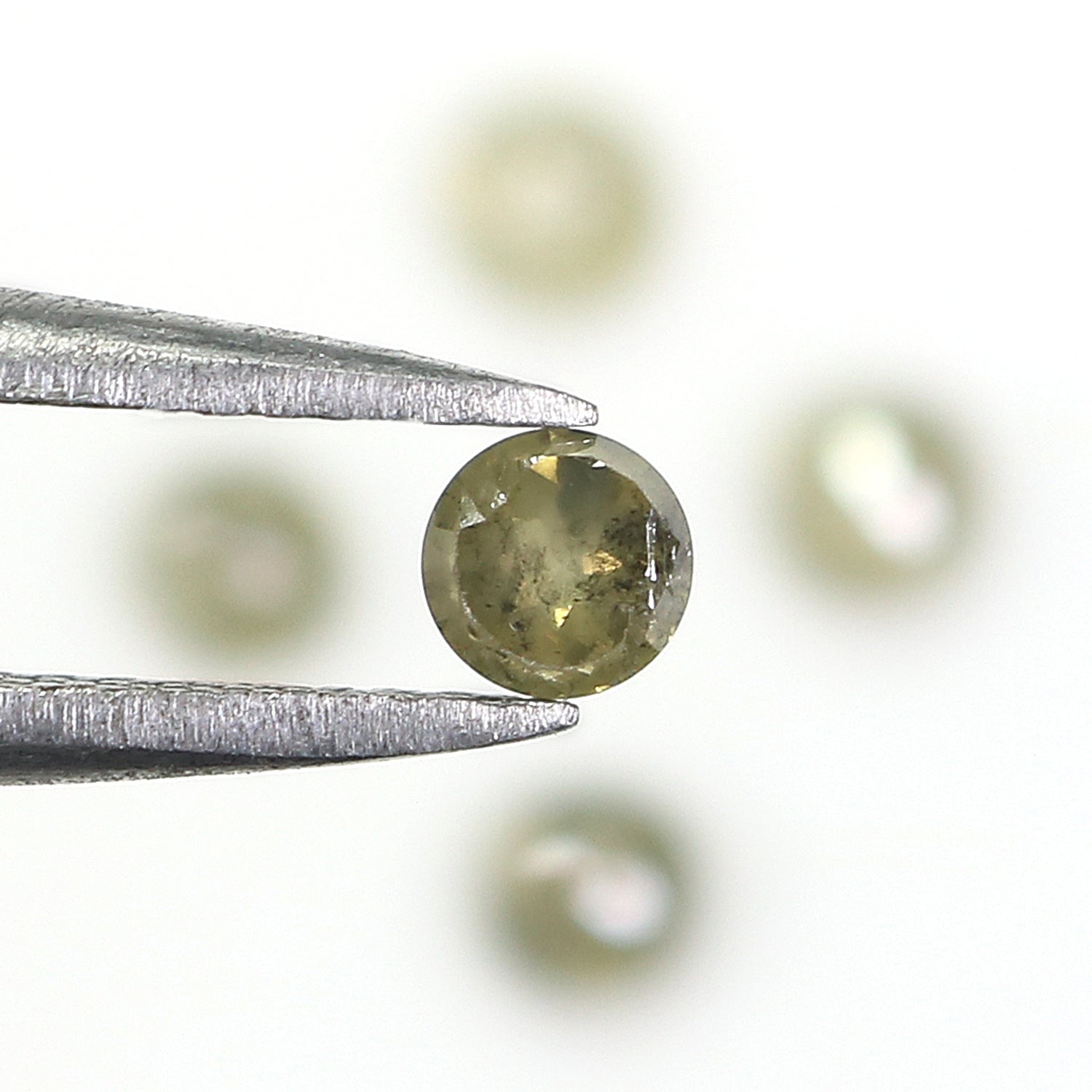 1.15 CT Natural Loose Round Rose Cut Diamond Grey Color Round Shape Diamond 3.50 MM Natural Loose Grey Color Round Rose Cut Diamond KQ1293