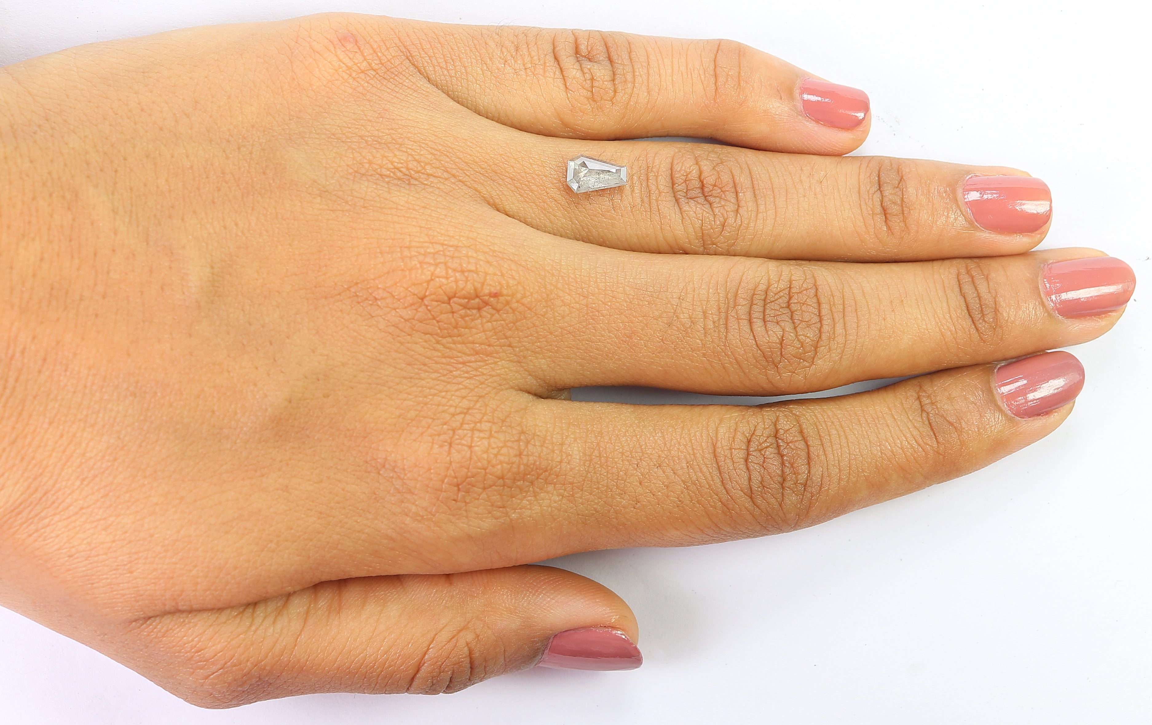 0.80 Ct Natural Loose Coffin Shape Diamond Grey Color Coffin Cut Diamond 7.30 MM Natural Loose Coffin Diamond Coffin Shape Diamond QL9673