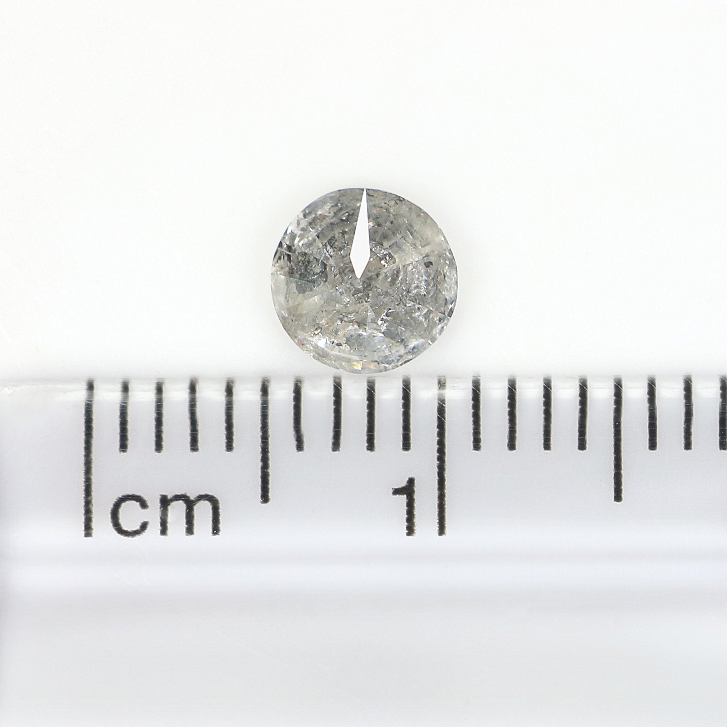 0.63 CT Natural Loose Round Shape Diamond Salt And Pepper Round Cut Diamond 5.30 MM Natural Loose Diamond Round Brilliant Cut Diamond LQ532