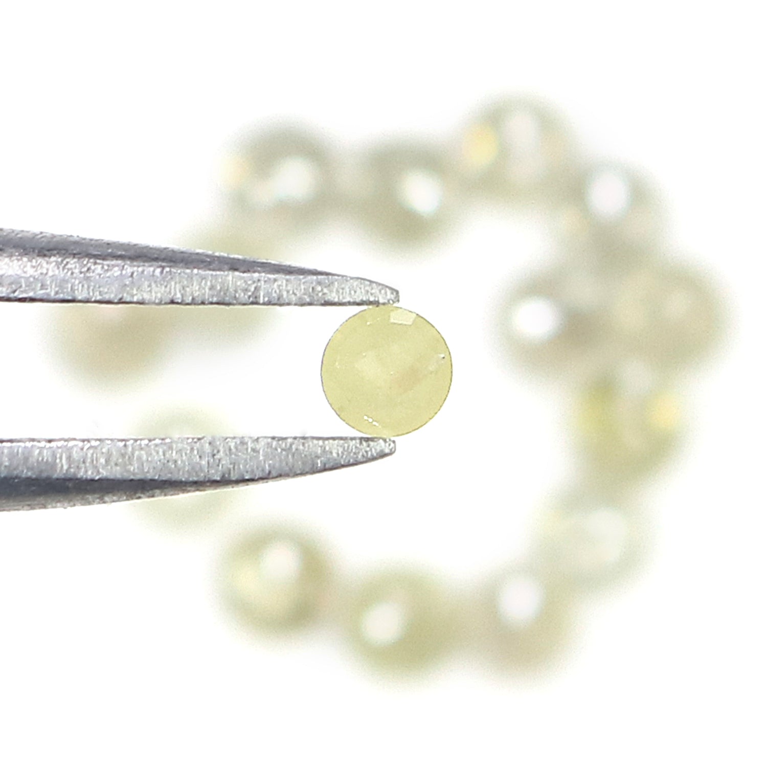 1.28 CT Natural Loose Round Rose Cut Diamond Light Yellow Color Round Shape Diamond 2.50 MM Natural Yellow Round Rose Cut Diamond KQ652