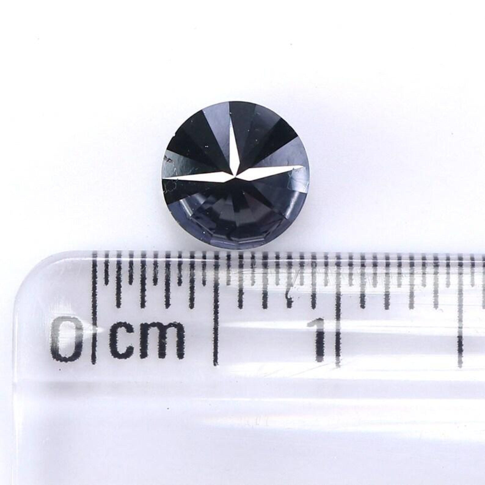 1.00 CT Natural Loose Round Shape Diamond Black Color Round Diamond 6.05 MM Natural Diamond Black Color Round Brilliant Cut Diamond NQ1978